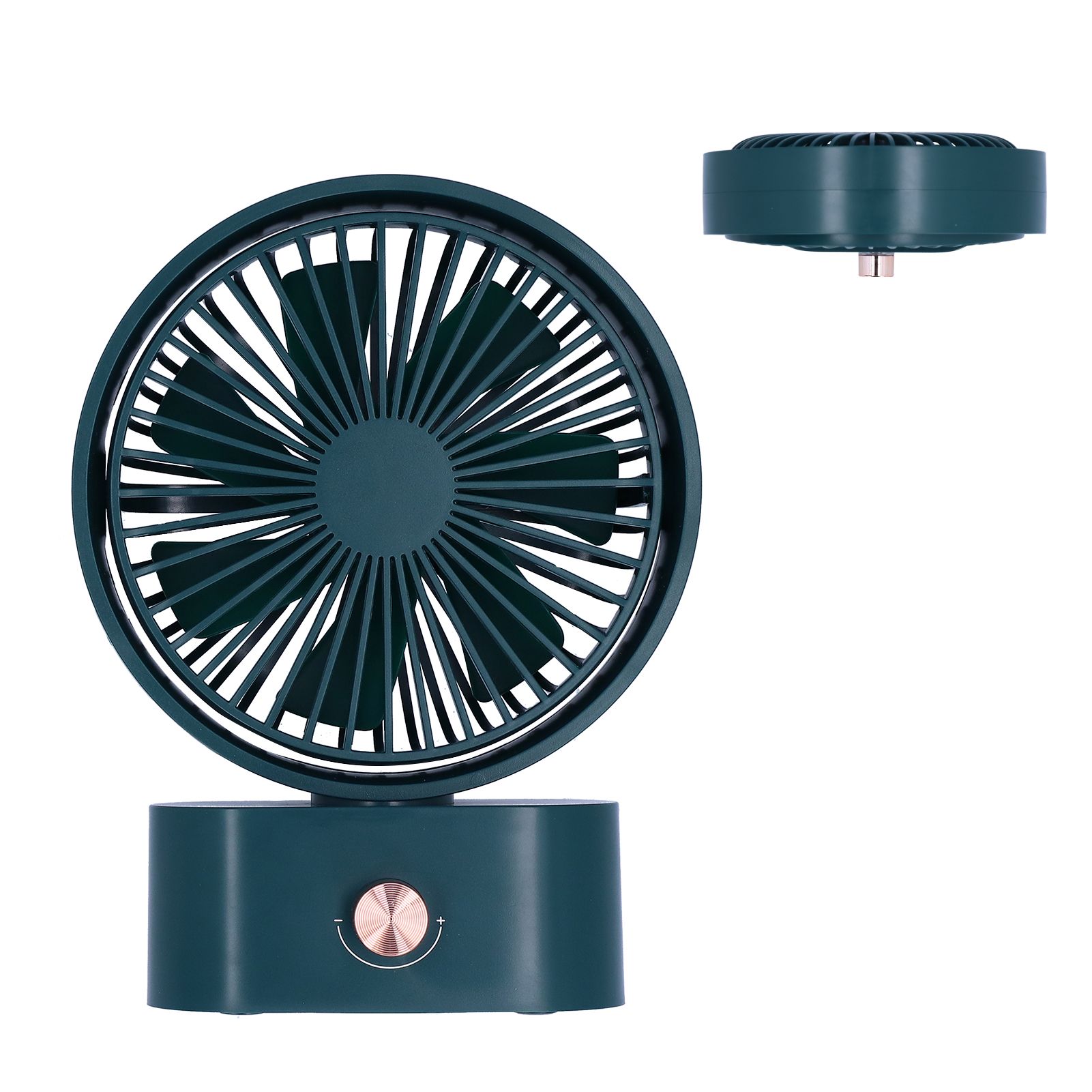 Portable Electric Fan 270° Shaking Head Desktop Fan with 10 Gears USB Charging view 10