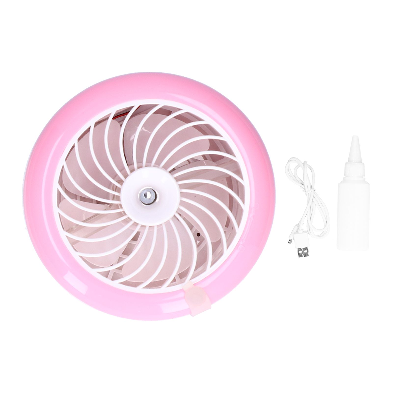 Desktop Humidifying Electric Fan Foldable Water Spray Mist Fan USB Charging view 2