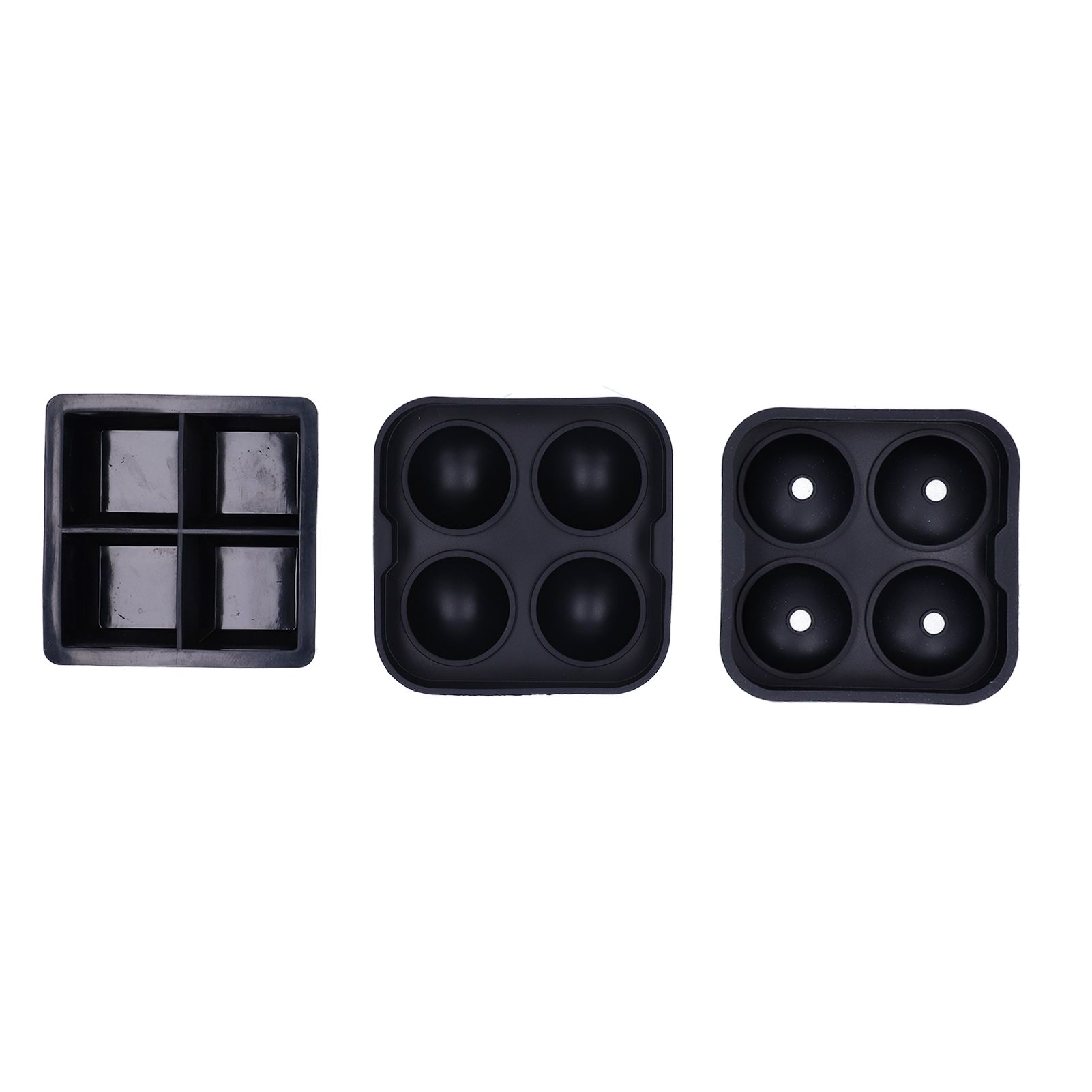 2Pcs Ice Mold 4‑Grids Reusable Elastic Silicone DIY Ice Cubes Maker Mold Tray view 7