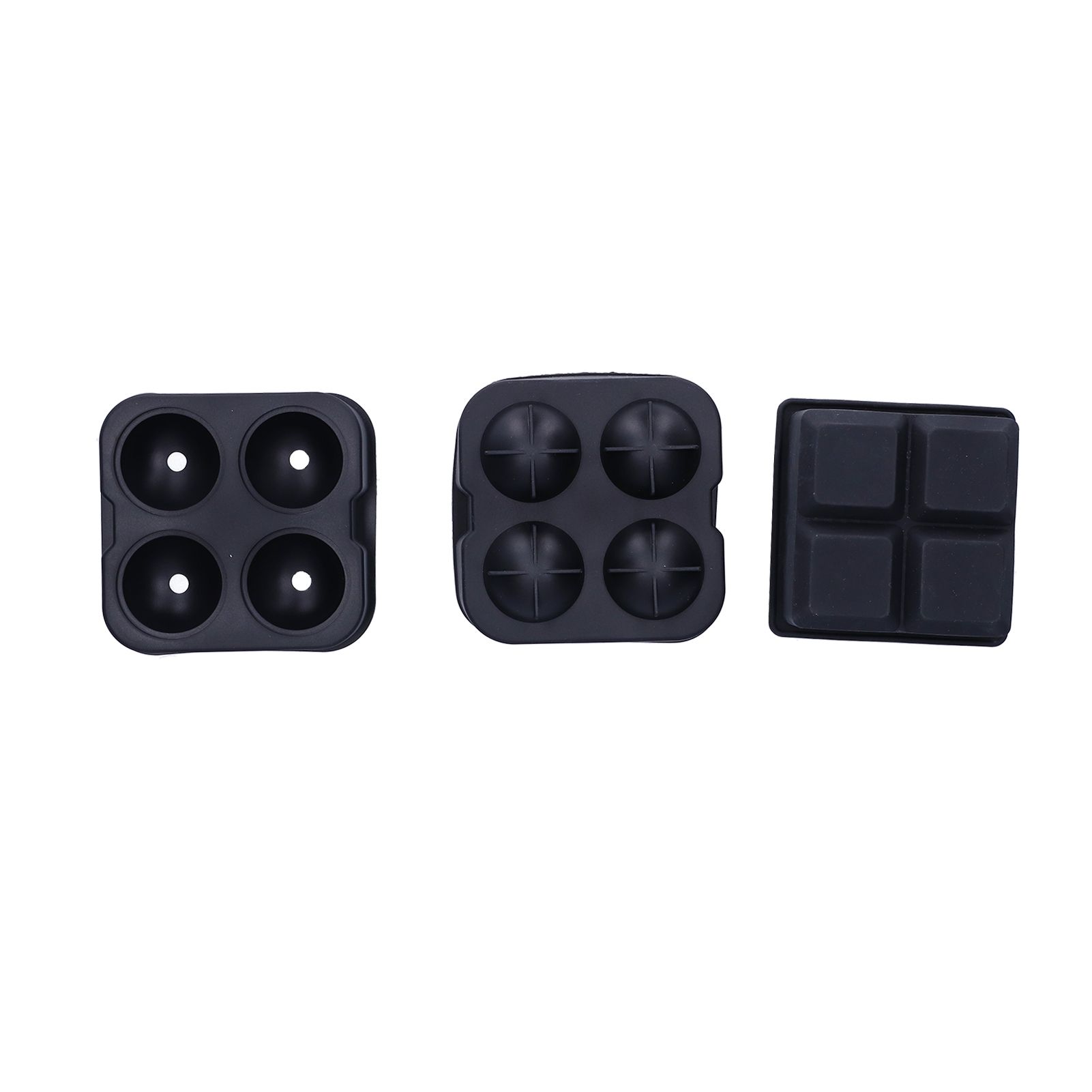 2Pcs Ice Mold 4‑Grids Reusable Elastic Silicone DIY Ice Cubes Maker Mold Tray view 8