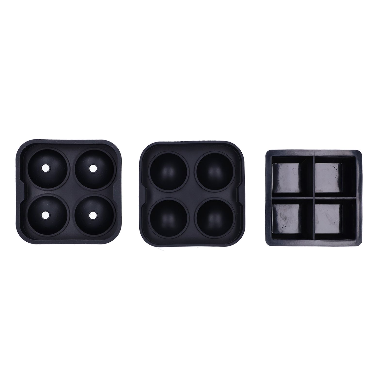 2Pcs Ice Mold 4‑Grids Reusable Elastic Silicone DIY Ice Cubes Maker Mold Tray view 10