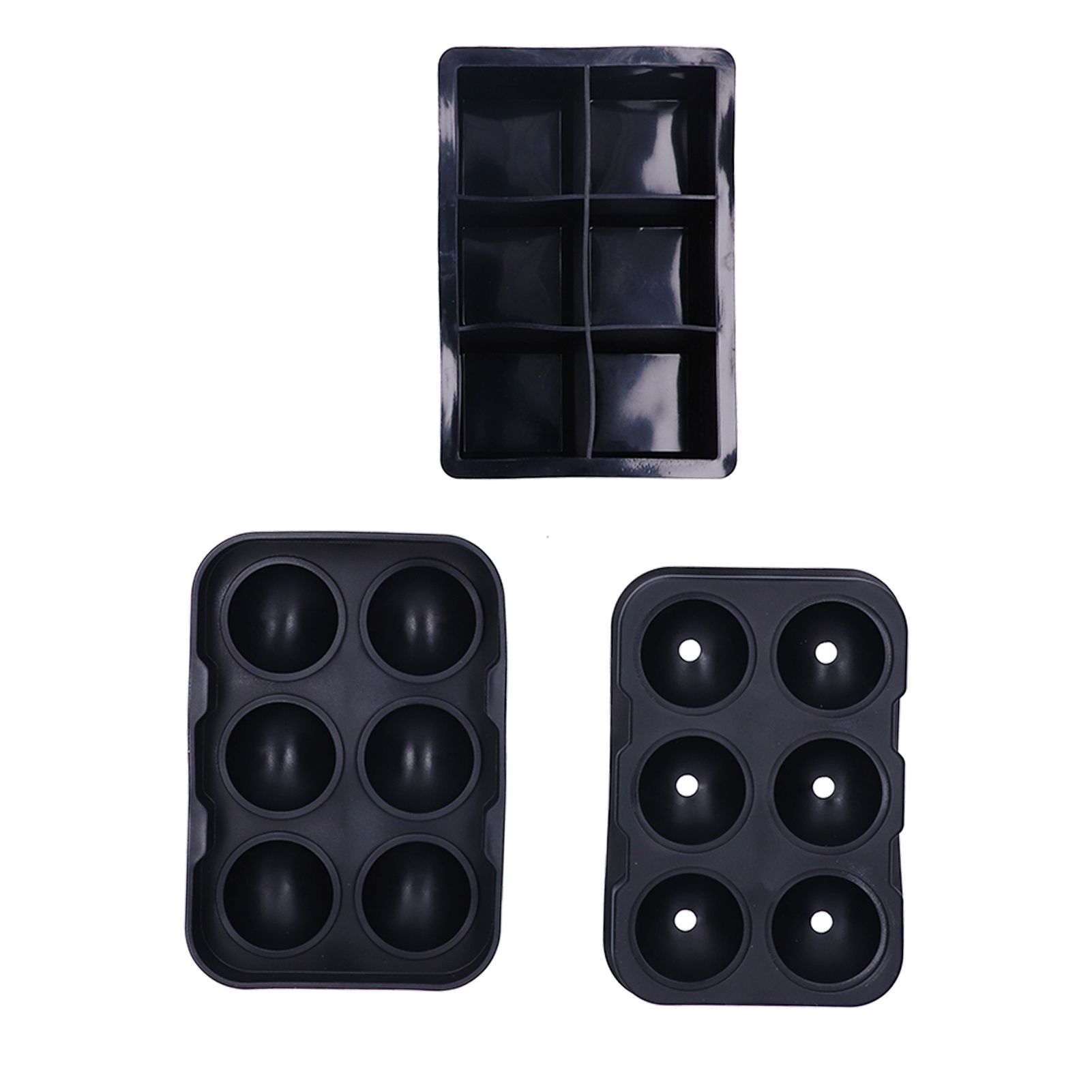 2PCS 6 Grid Ice Cubes Tray Silicone NonStick Ice Cubes Maker DIY Kitchen view 4