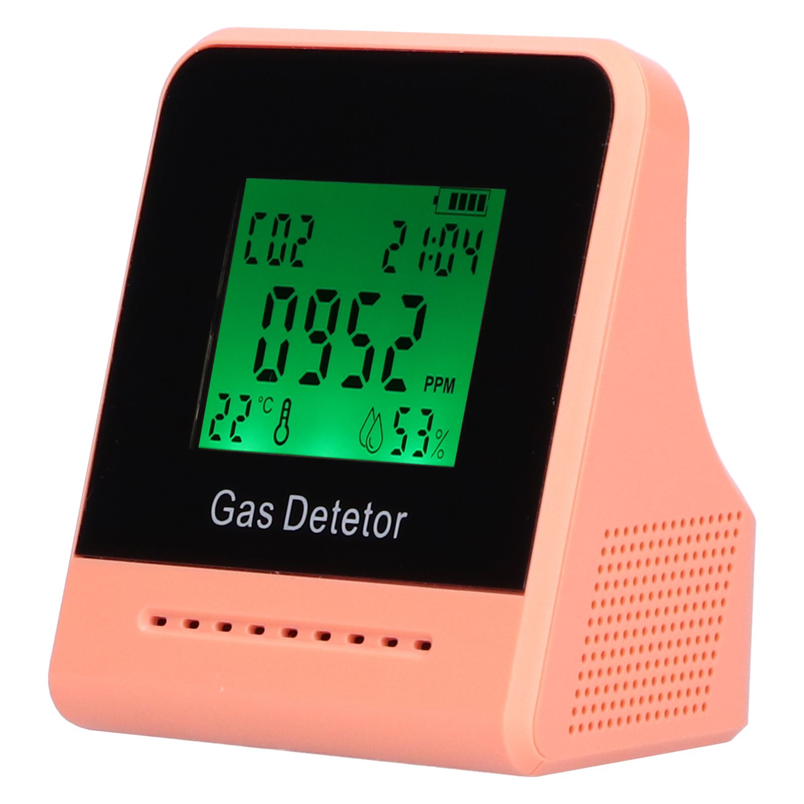 400-5000ppm Air Quality Detector CO Temperature Humidity Monitor with Clock