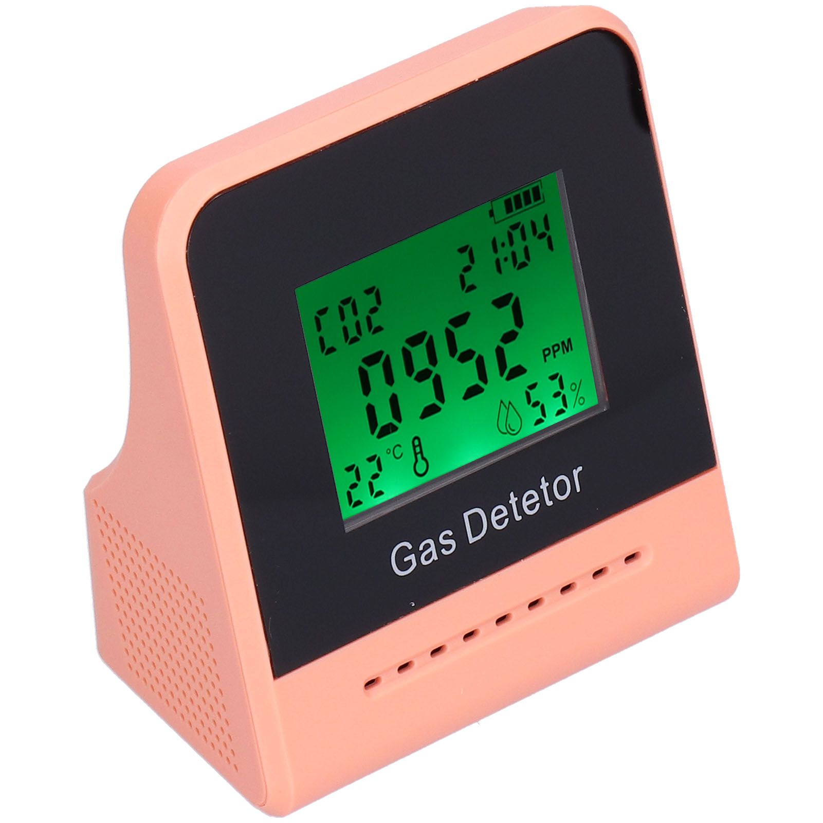 400-5000ppm Air Quality Detector CO Temperature Humidity Monitor with Clock view 5