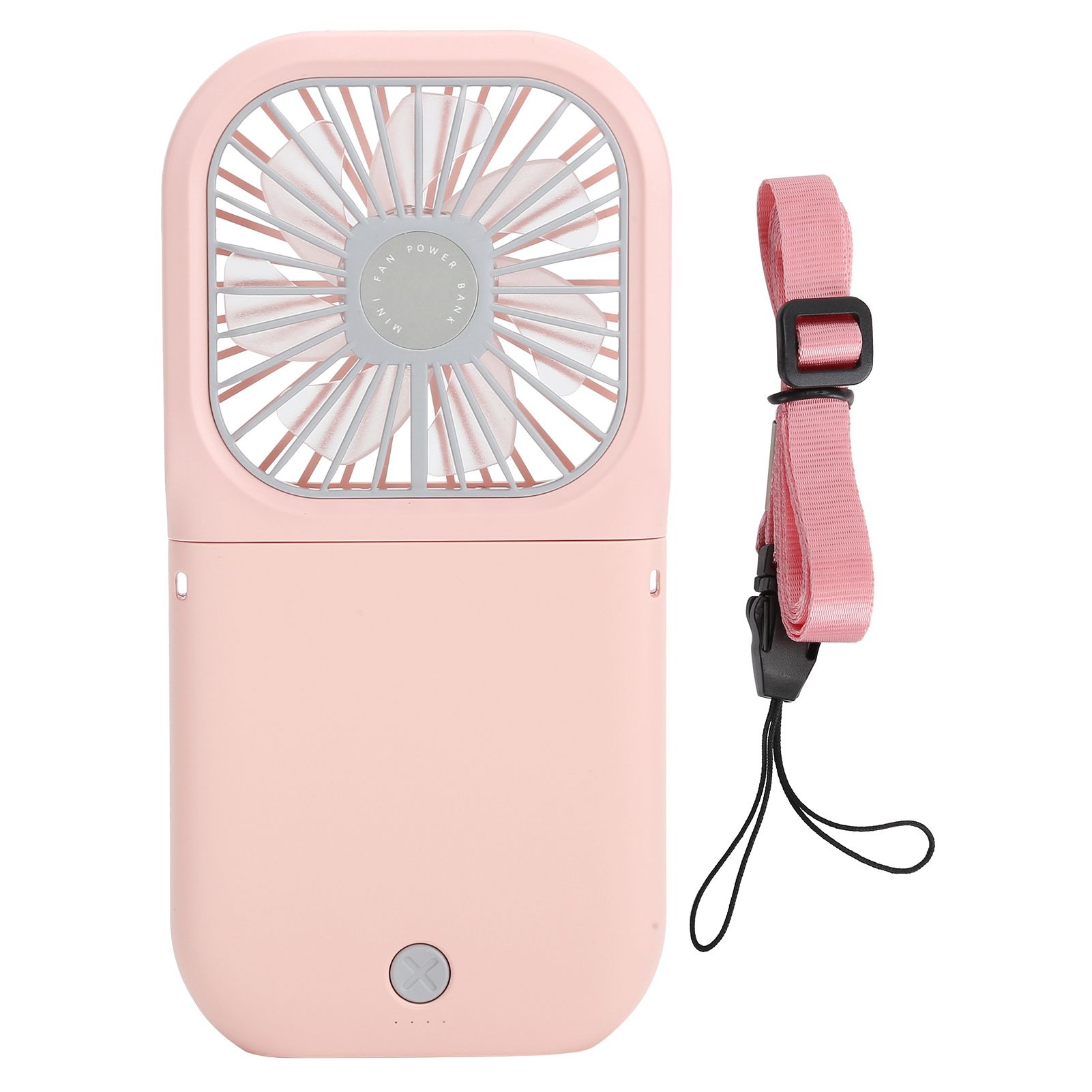Hanging Neck Fan Mini Portable Folding 3 Speed Adjustable USB Charging Low view 2