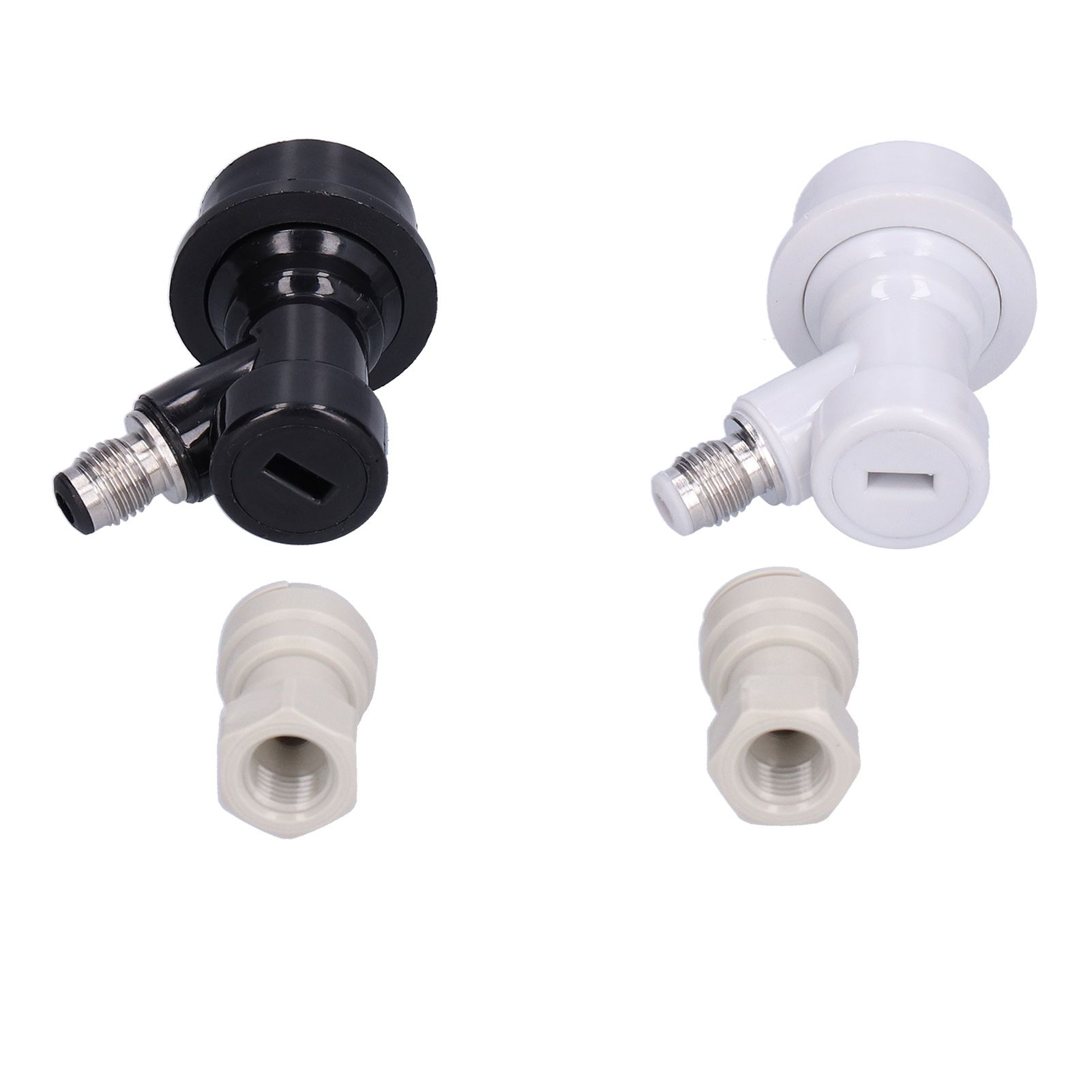 Ball Lock Adapter 3/8in ‑1/4in Beer Keg Coupler Quick Disconnect for Cornelius view 3