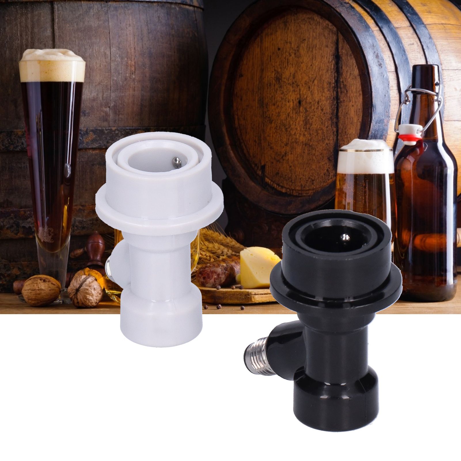 Ball Lock Adapter 3/8in ‑1/4in Beer Keg Coupler Quick Disconnect for Cornelius view 12