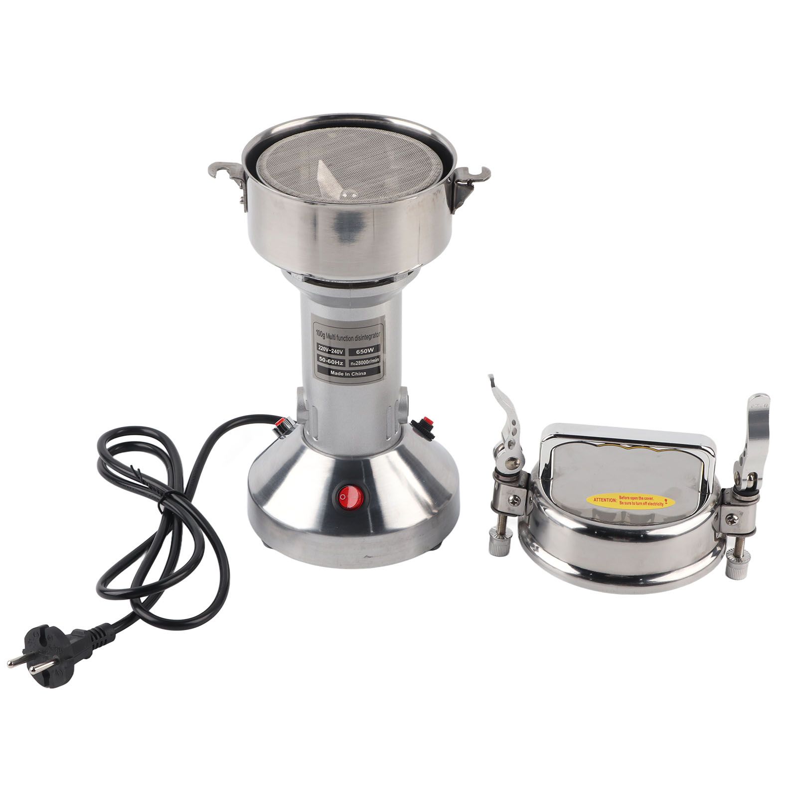 100g Stainless Steel Coffee Grinder Small Electric Coffee Bean Grinding Machine