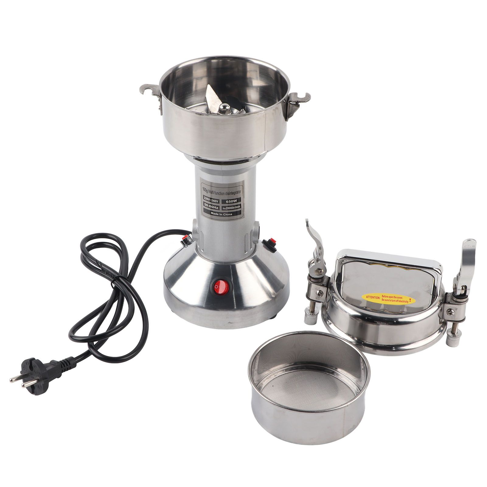100g Stainless Steel Coffee Grinder Small Electric Coffee Bean Grinding Machine view 7