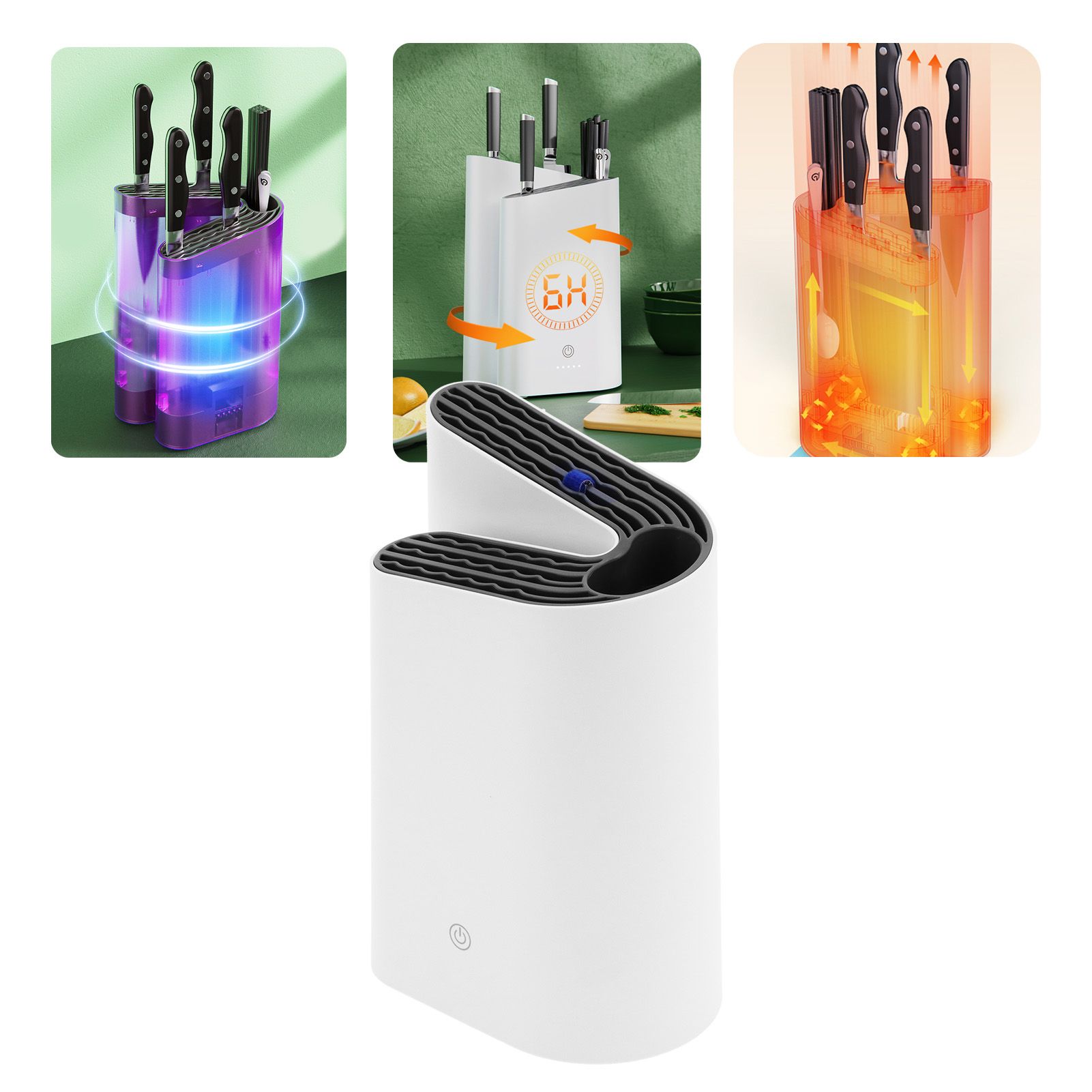 Multifunctional Ultraviolet UV Knife Holder Shelf for Kitchen Tableware Knife view 12
