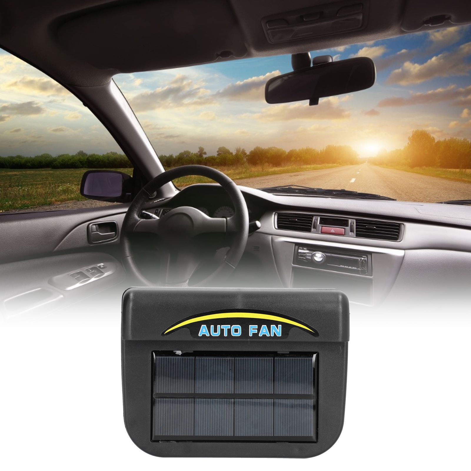 Vehicle Exhaust Fan Solar Energy Ventilation Device Demist Energy Conservation view 11