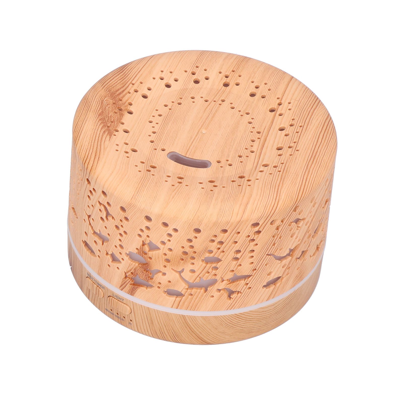 700ml Humidifier Wood Grain Remote Control Aroma Diffuser Bluetooth Speaker view 3