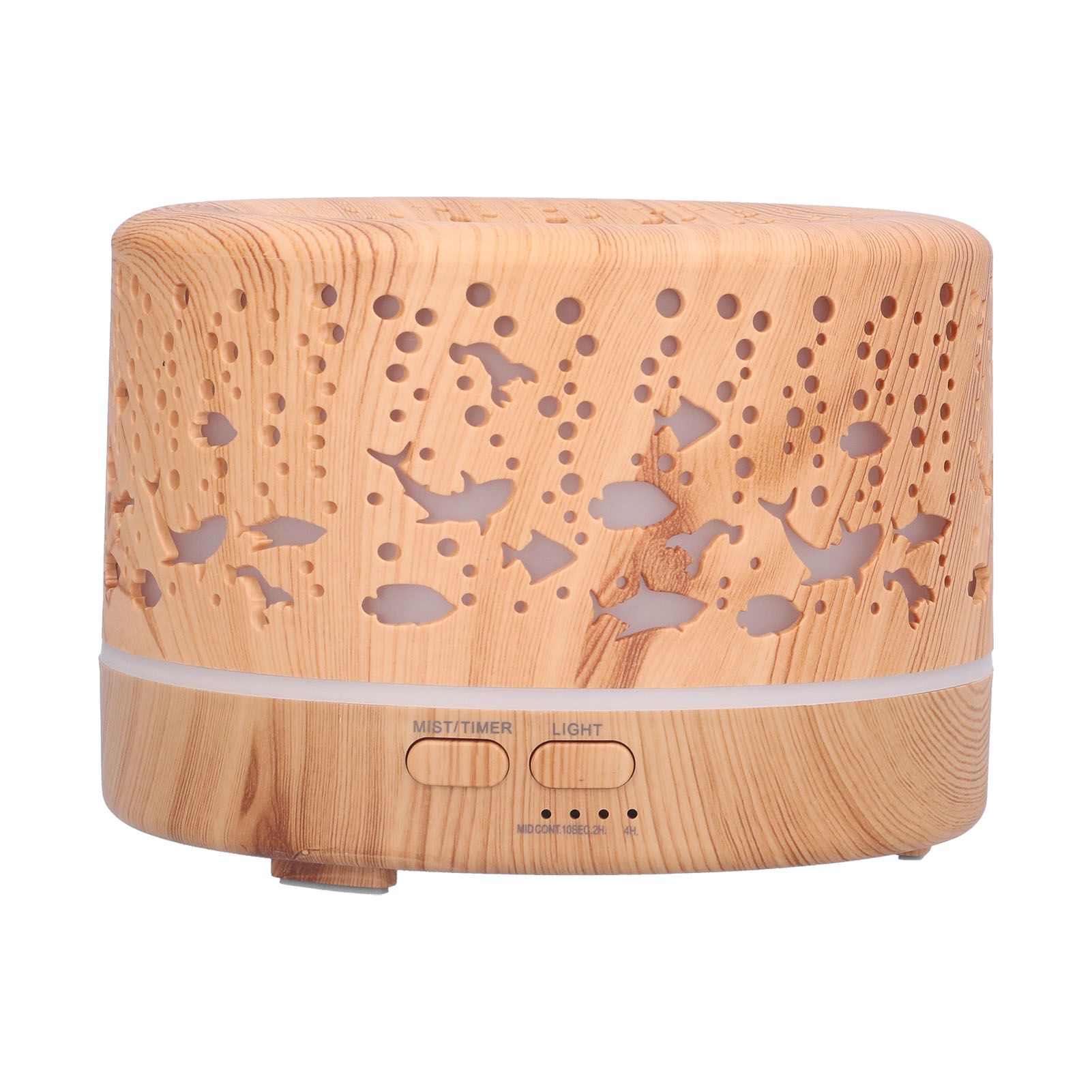 700ml Humidifier Wood Grain Remote Control Aroma Diffuser Bluetooth Speaker view 4