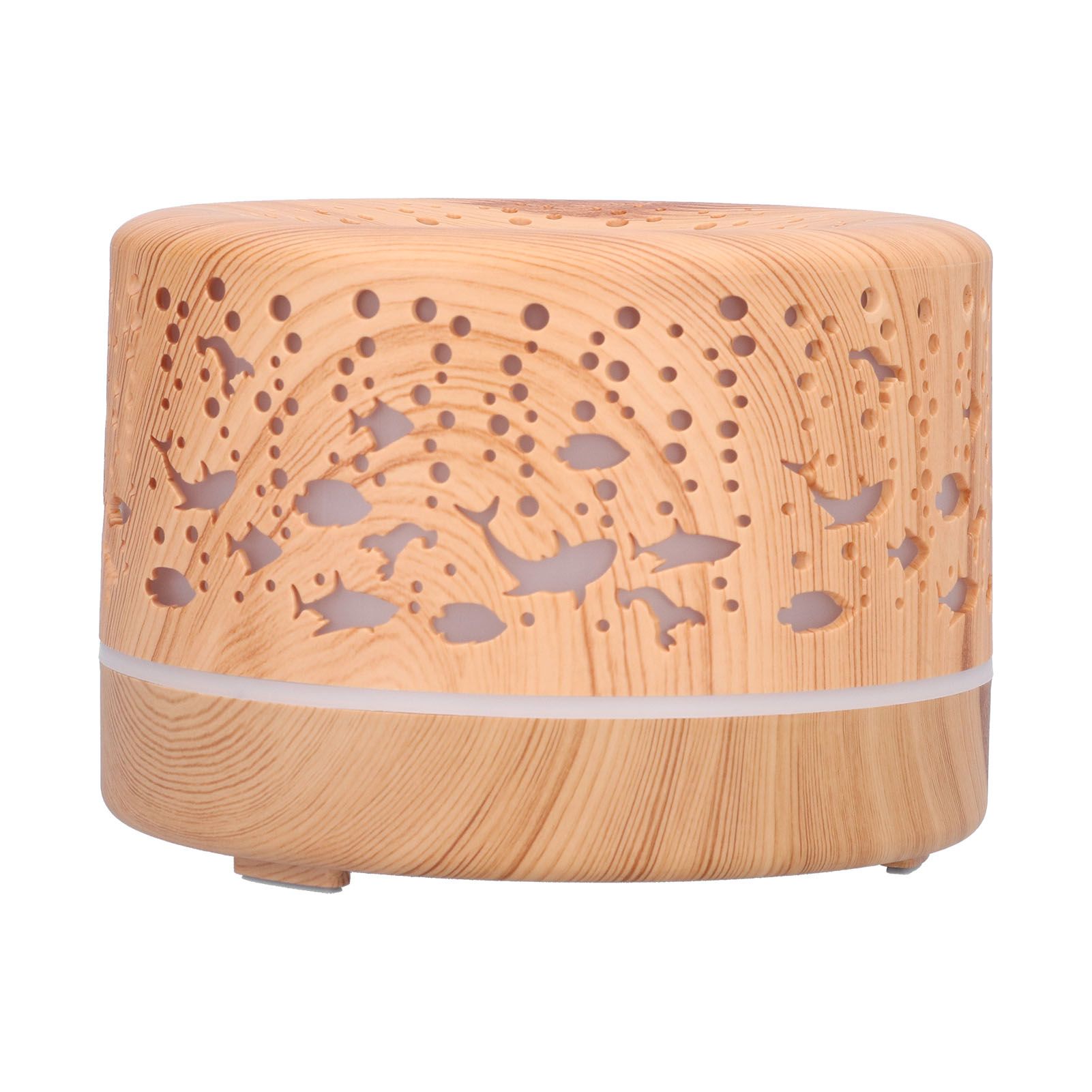 700ml Humidifier Wood Grain Remote Control Aroma Diffuser Bluetooth Speaker view 6