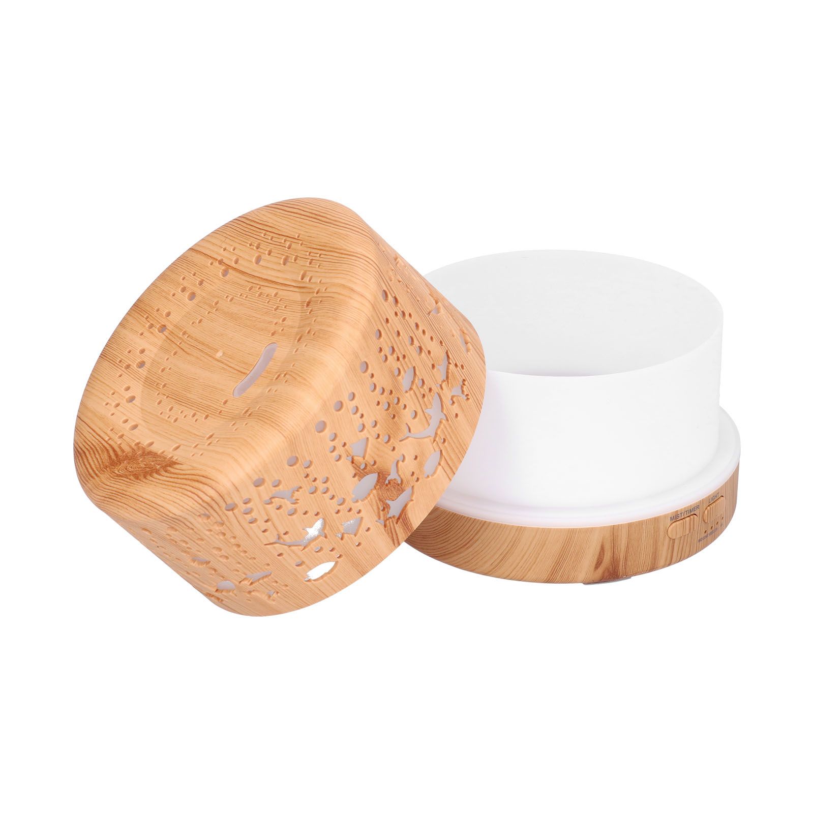 700ml Humidifier Wood Grain Remote Control Aroma Diffuser Bluetooth Speaker view 10