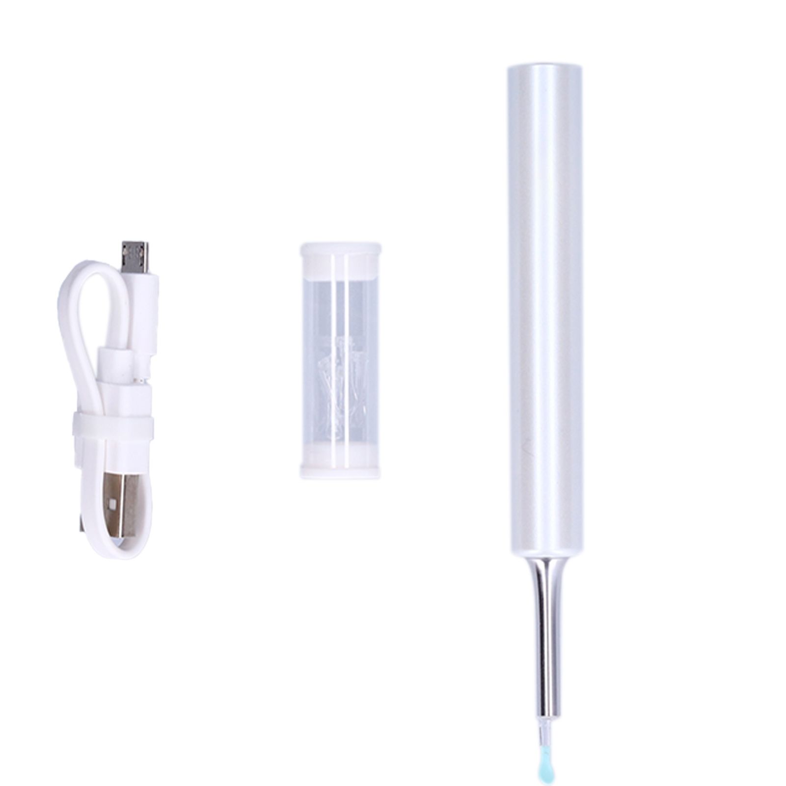 Wireless WiFi Visible Ear Pick Endoscope USB Charging Waterproof Silicone view 3