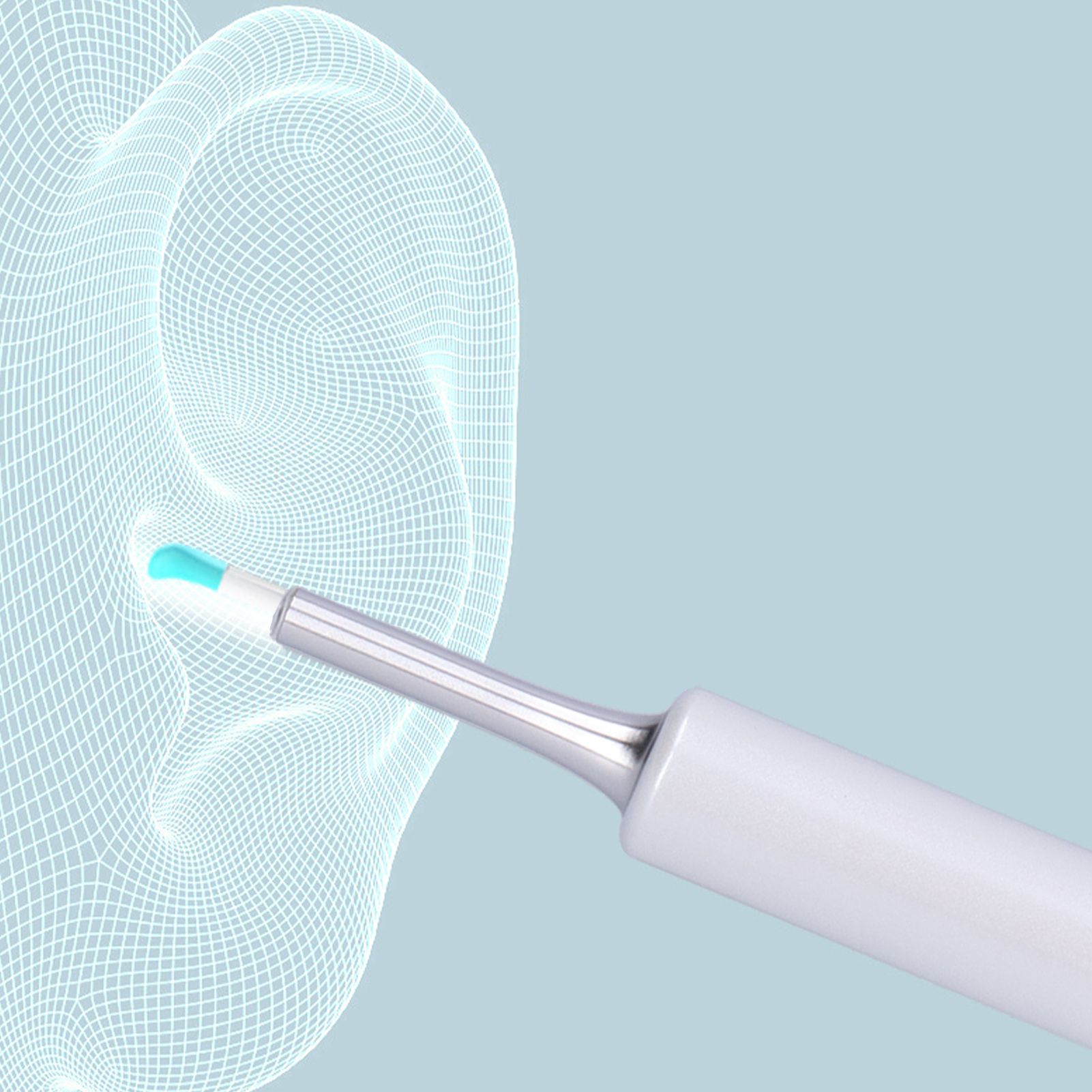 Wireless WiFi Visible Ear Pick Endoscope USB Charging Waterproof Silicone view 11