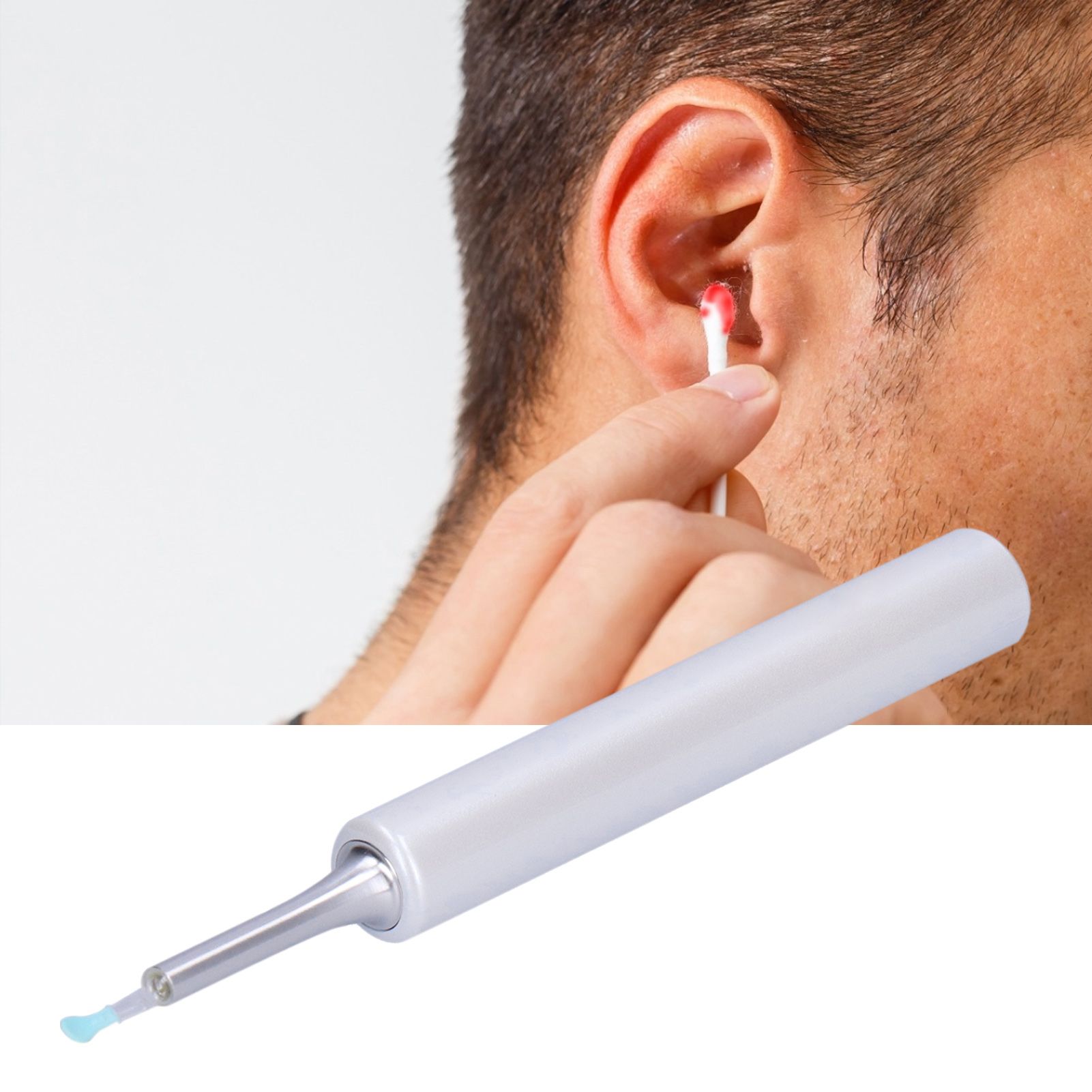 Wireless WiFi Visible Ear Pick Endoscope USB Charging Waterproof Silicone view 12