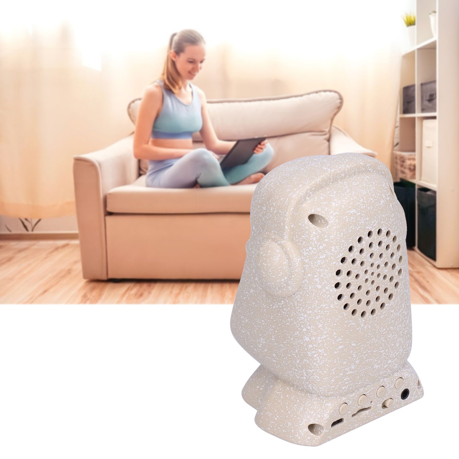 Originality Statue Bluetooth Speaker Easter Island Stone Man Shape USB view 11