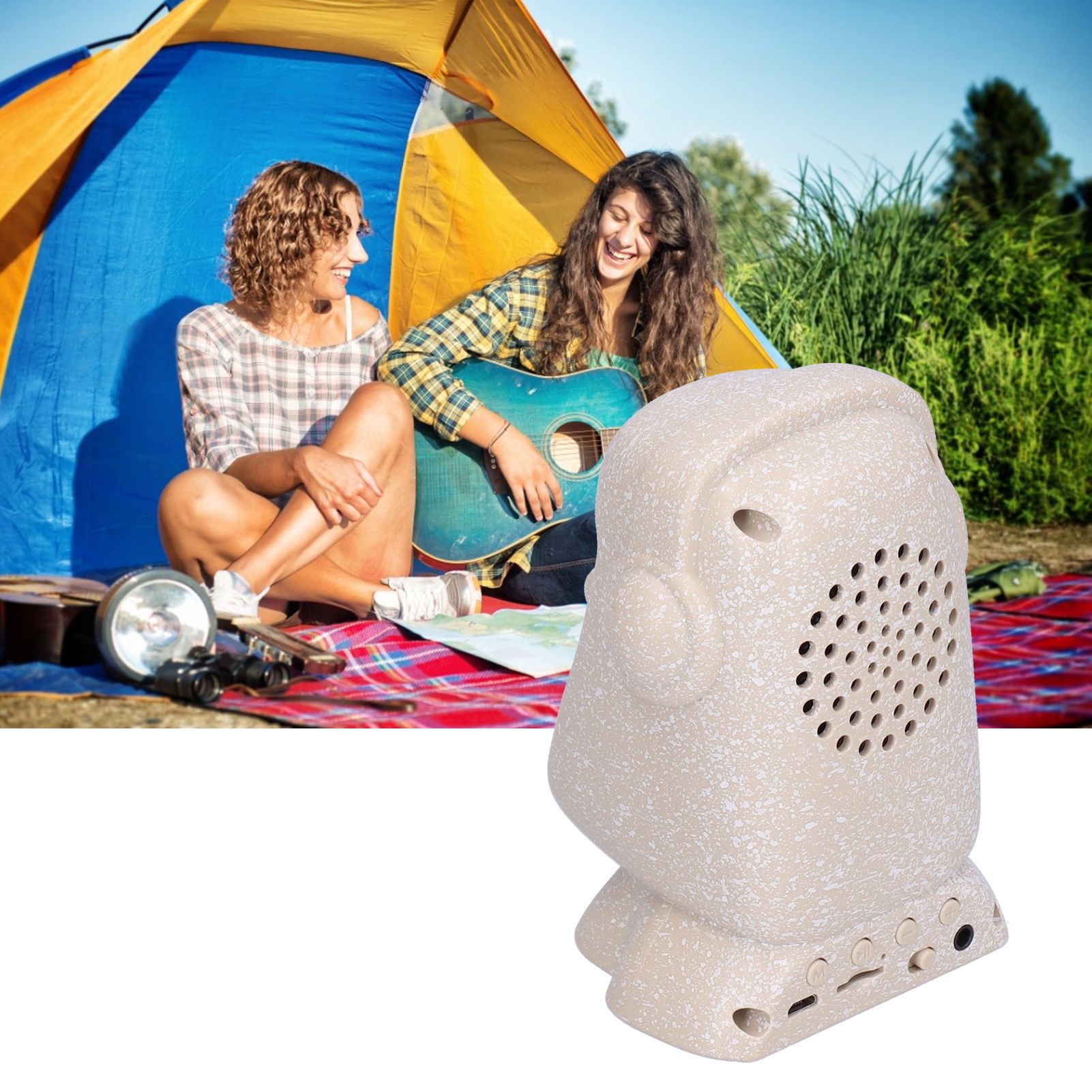 Originality Statue Bluetooth Speaker Easter Island Stone Man Shape USB view 12