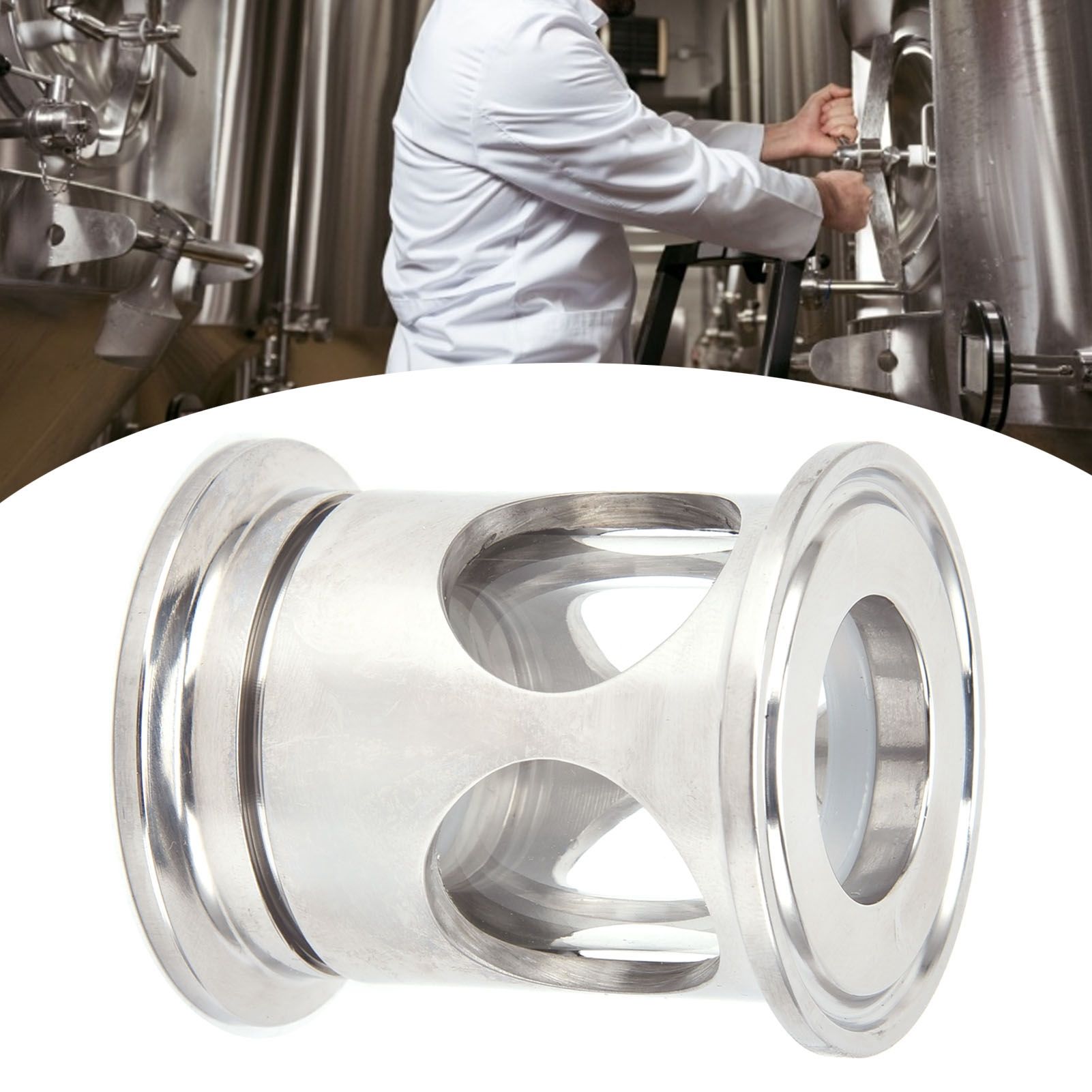 Mini Sight Glass Brewing Flow Indicator Glass Brewing Machine Accessory Fittings view 11
