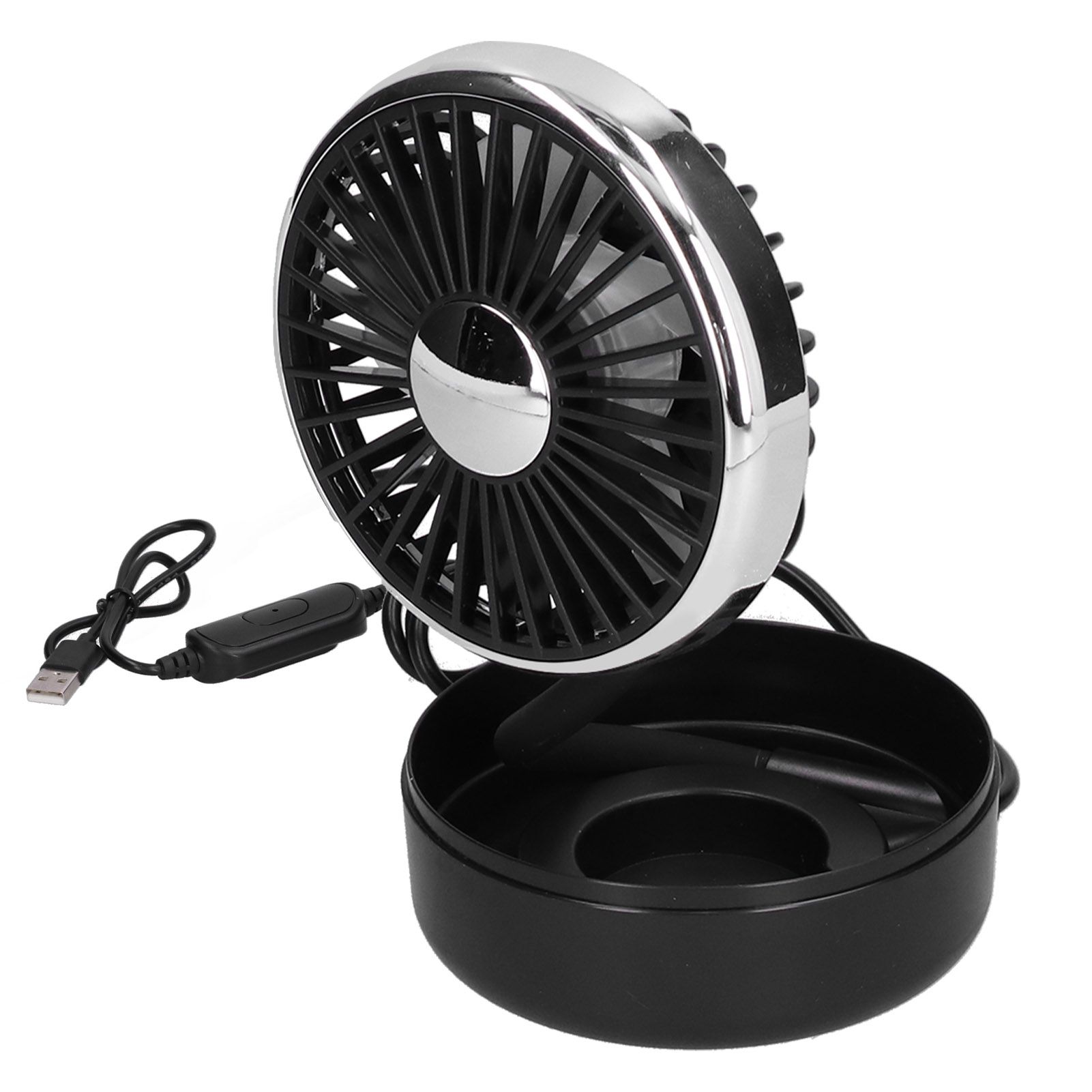 Car Fan 360° Rotatable Singlehead Electric Fan Three Speed Electric Fan with