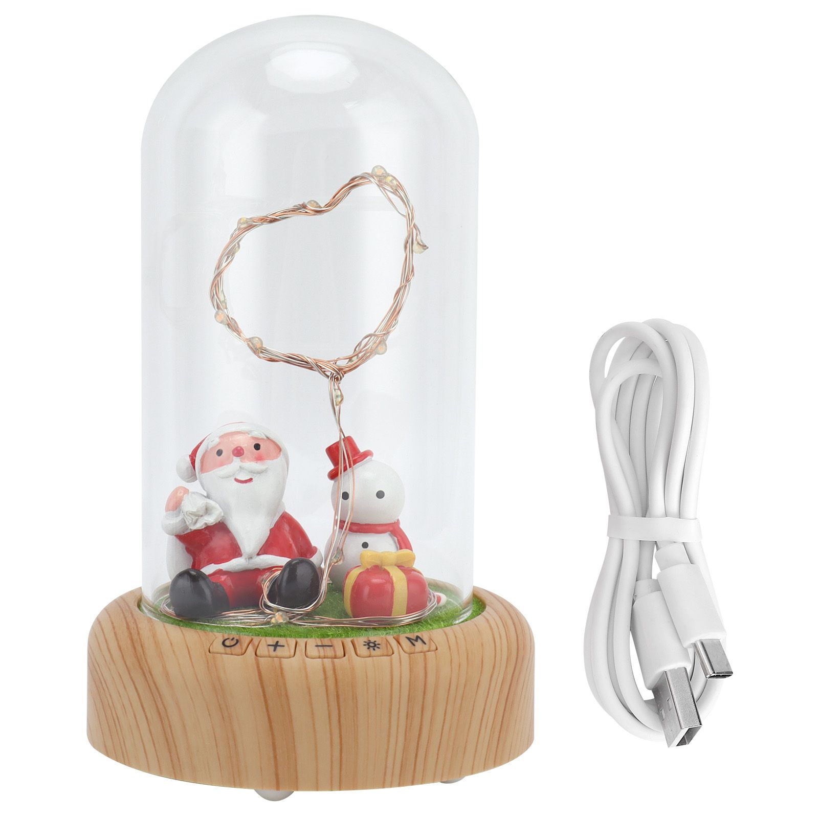 Night Light ABS Material USB Charging 1200 MAh Battery Night Lamp with Dome view 2
