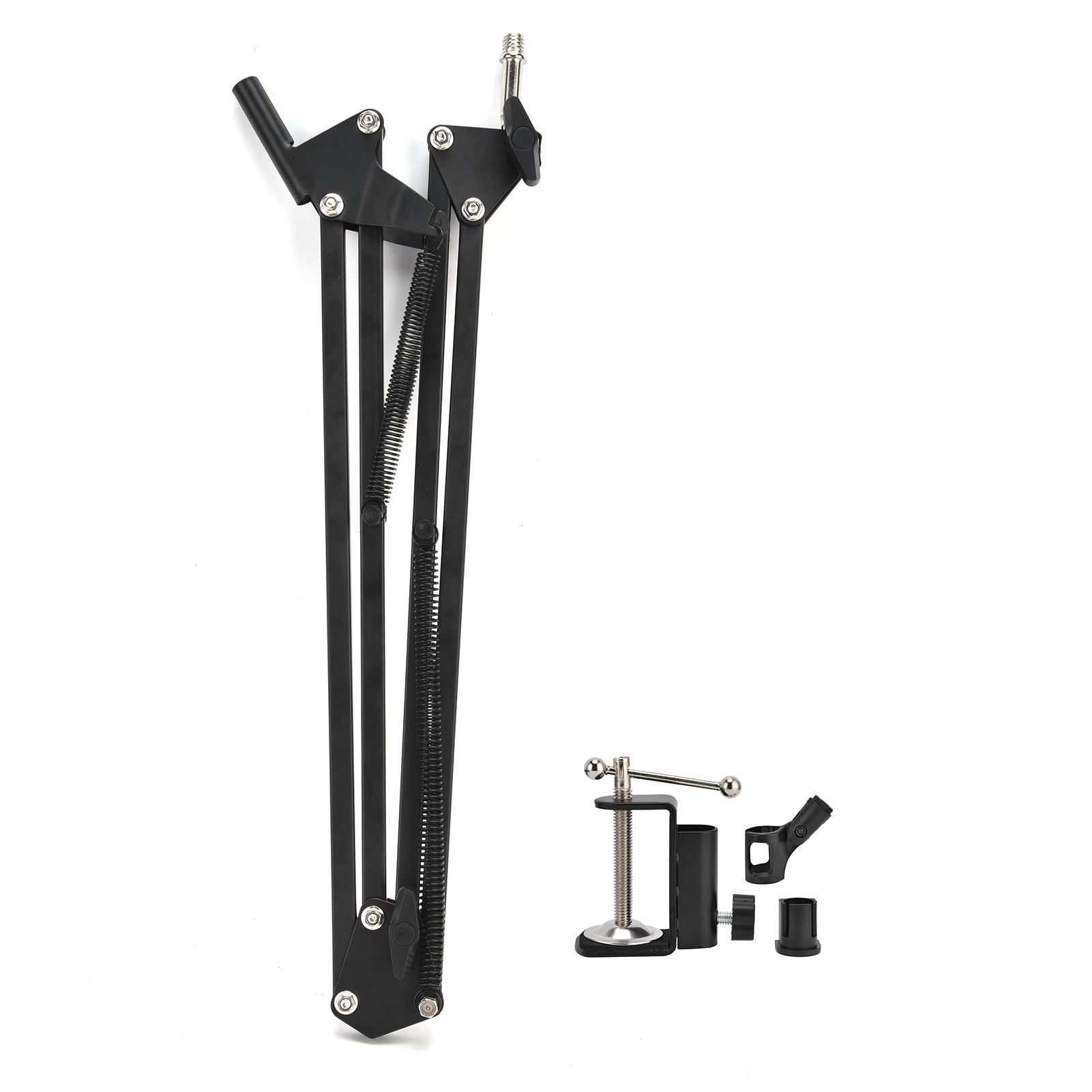 Microphone Stand Desktop Folding Telescopic Live Metal Stable Universal view 2