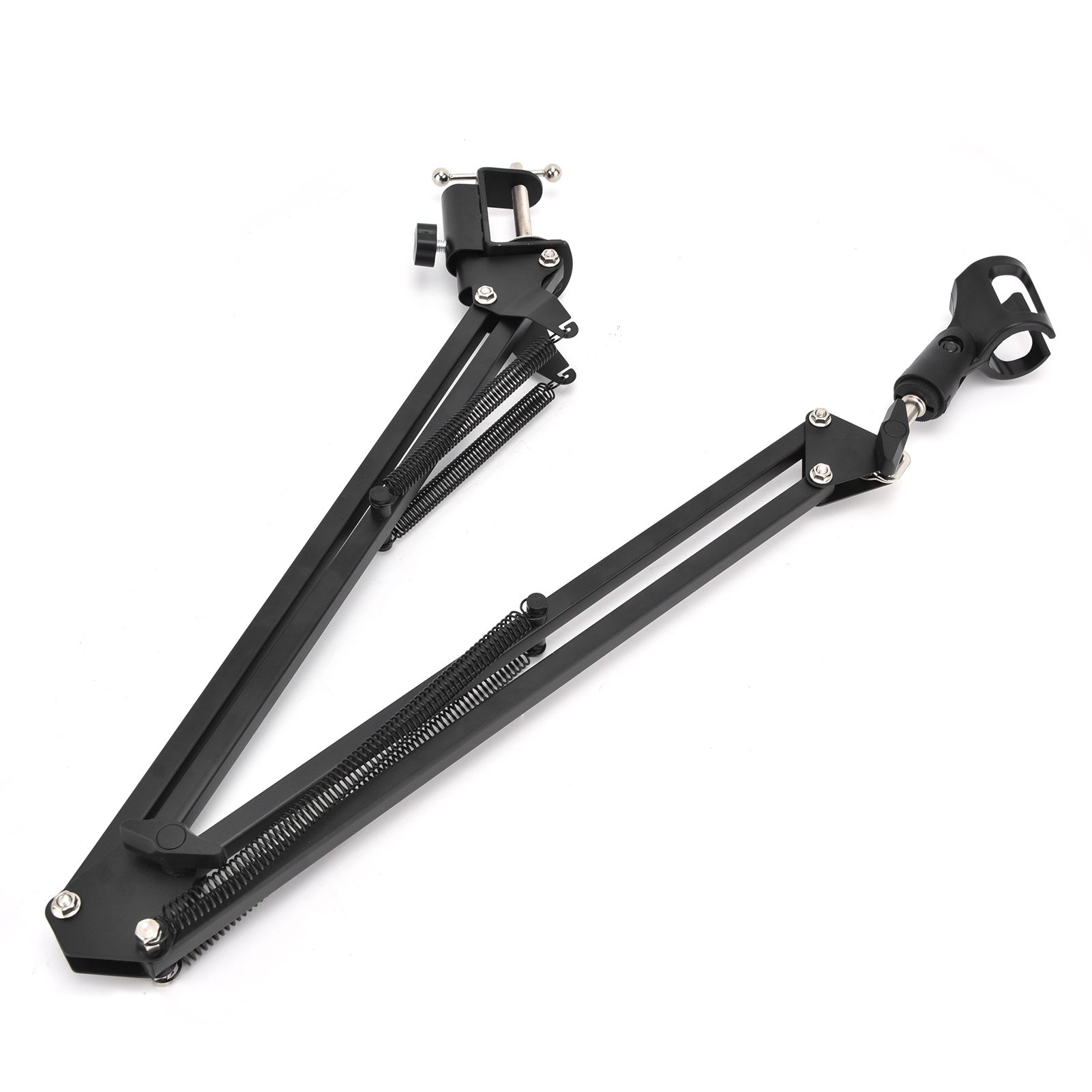 Microphone Stand Desktop Folding Telescopic Live Metal Stable Universal view 4