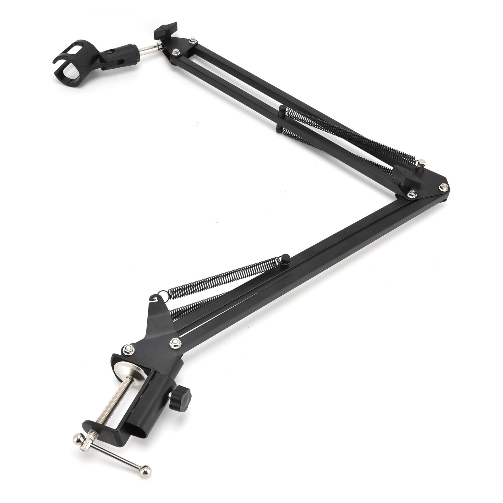 Microphone Stand Desktop Folding Telescopic Live Metal Stable Universal view 8
