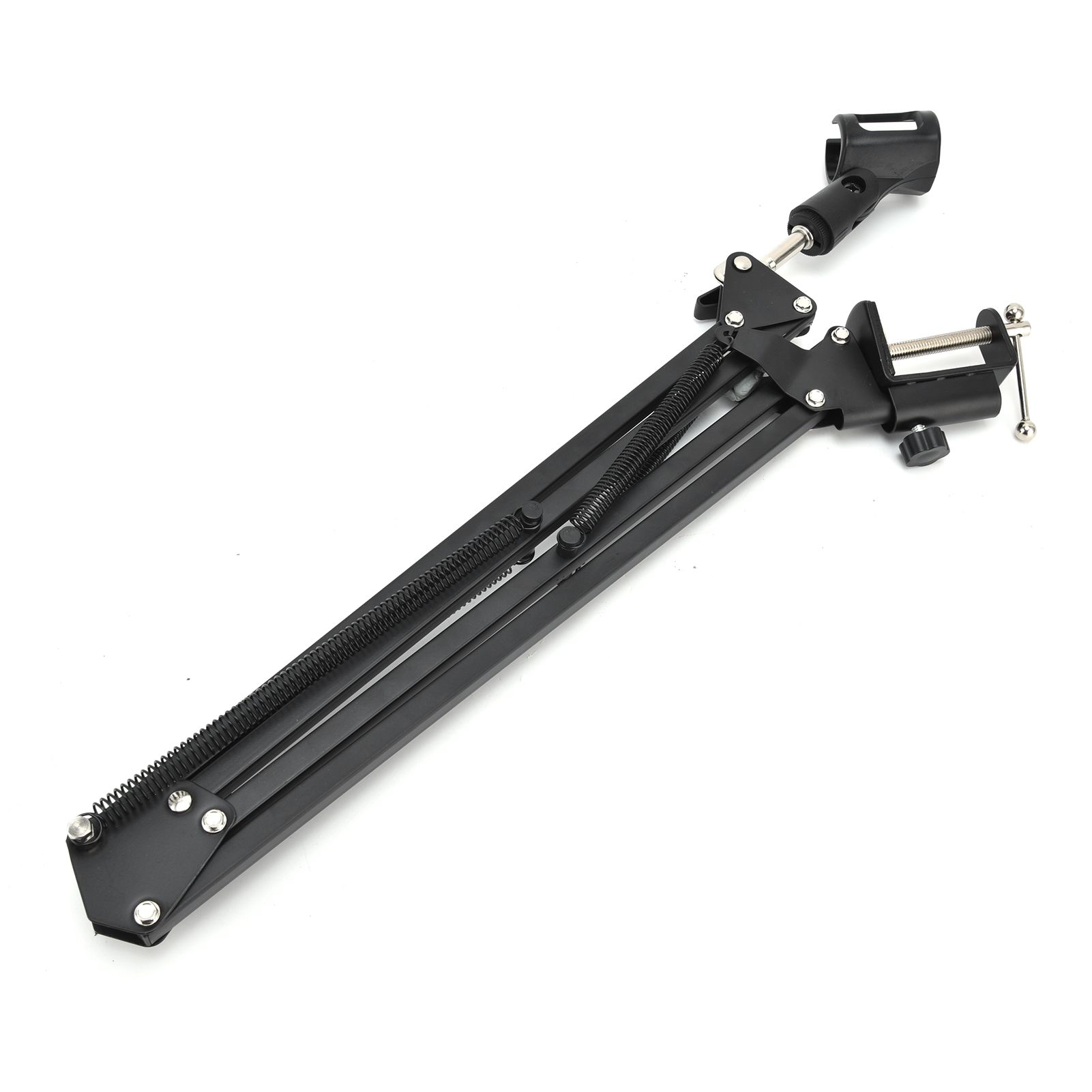 Microphone Stand Desktop Folding Telescopic Live Metal Stable Universal view 10