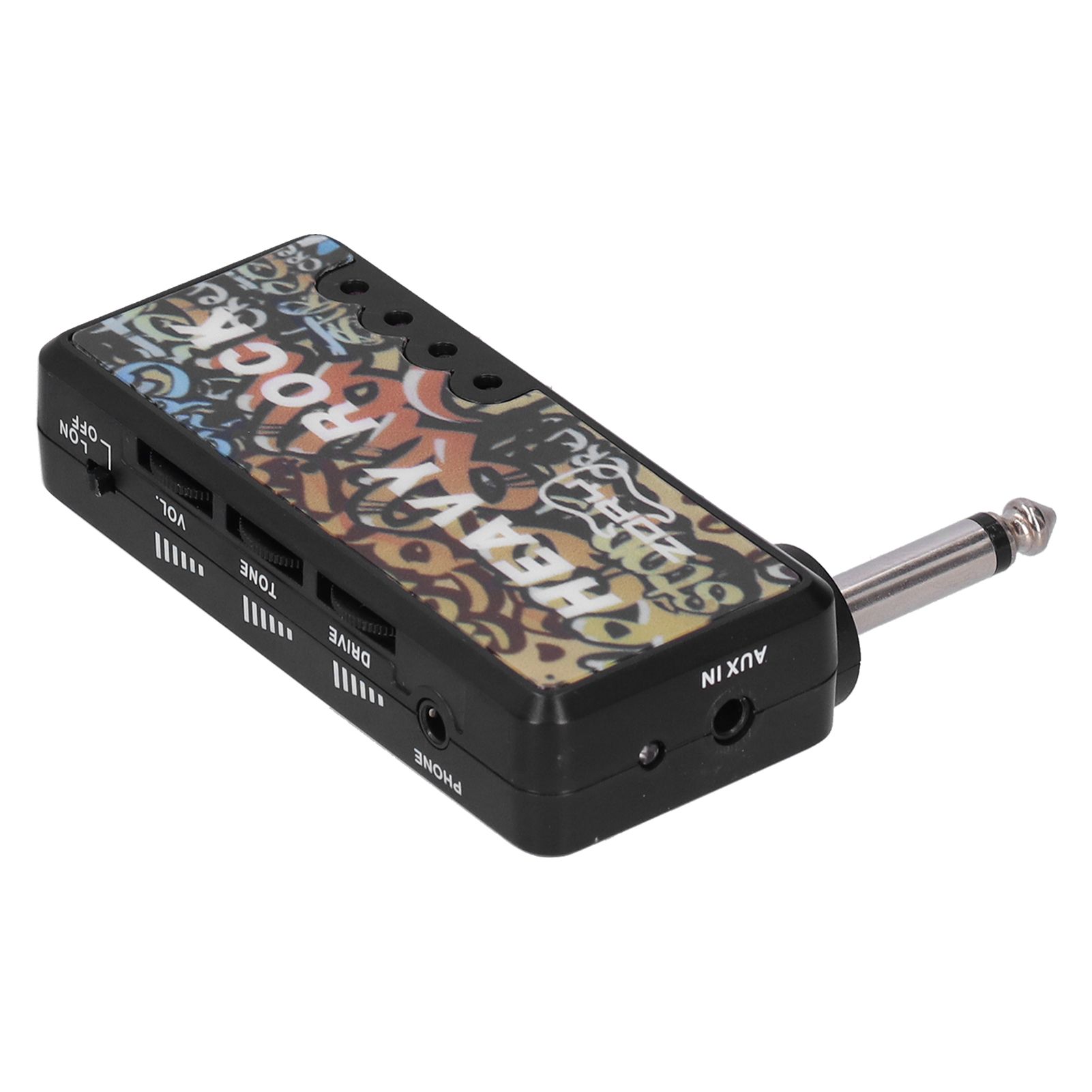 Electric Guitar Bass Headphone Amplifier with Audio Cable Adapter USB Charging view 8