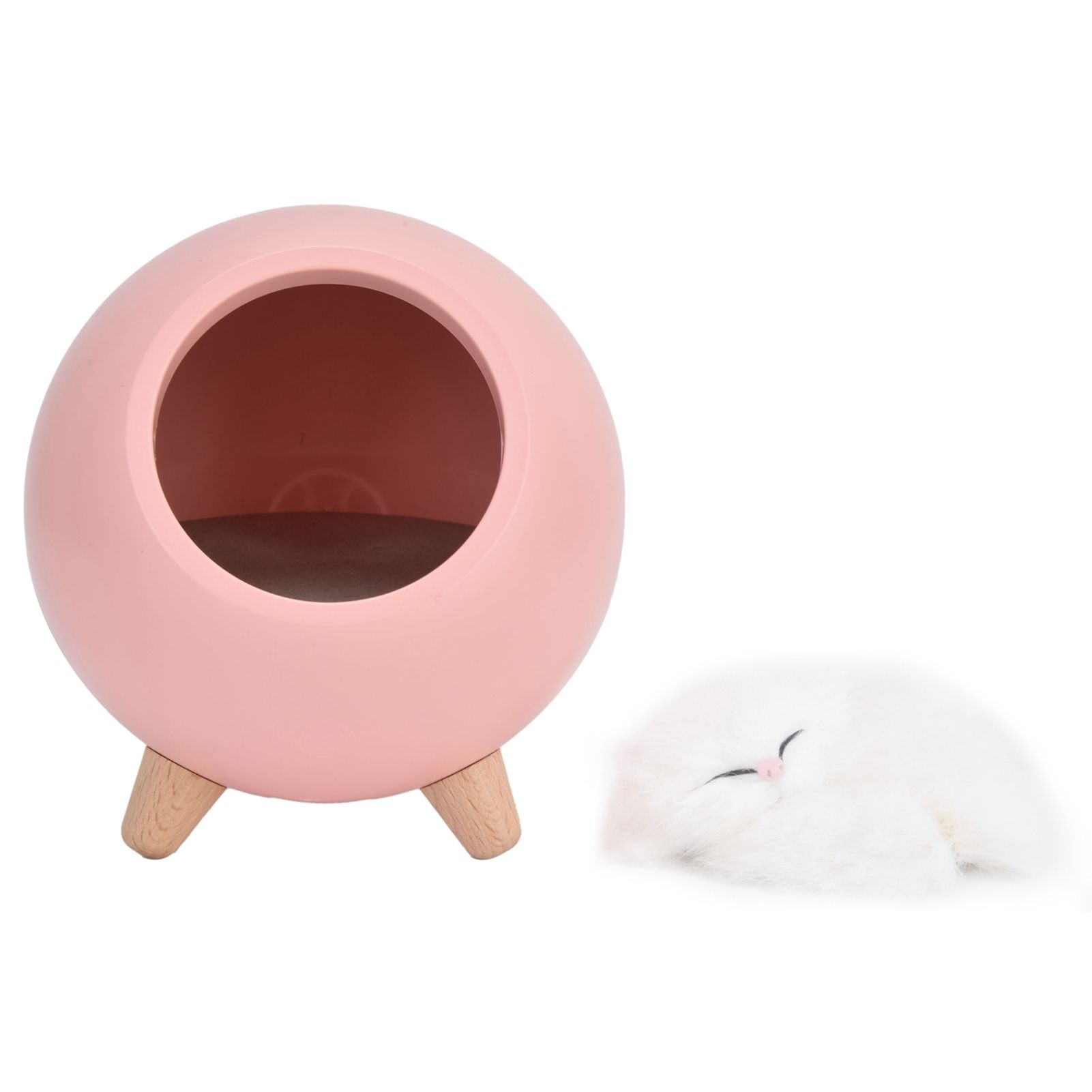 LED Night Light Pet House Shape Table Lamp USB Rechargeable Light Bedside view 3