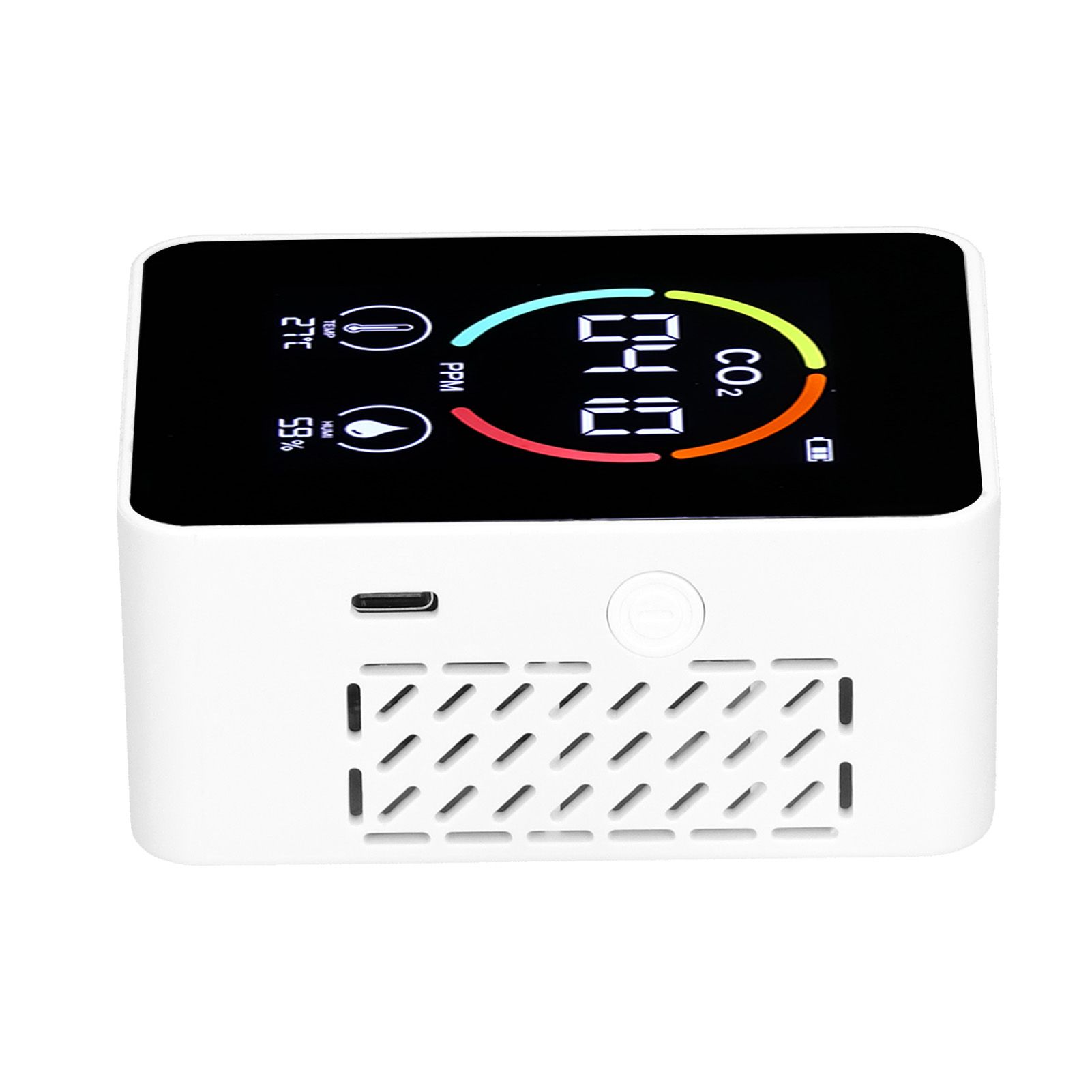 Carbon Dioxide Detector Semiconductor USB Charging LCD Temperature Humidity view 7
