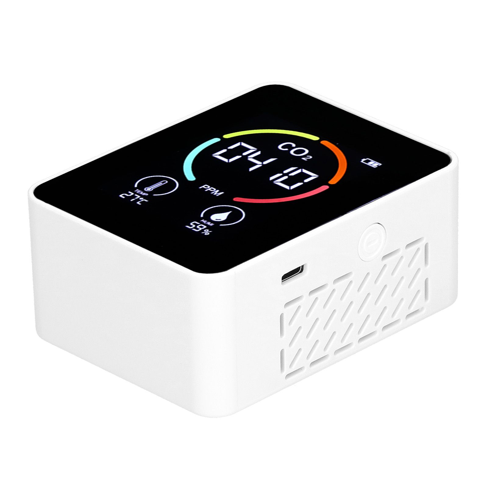 Carbon Dioxide Detector Semiconductor USB Charging LCD Temperature Humidity view 8