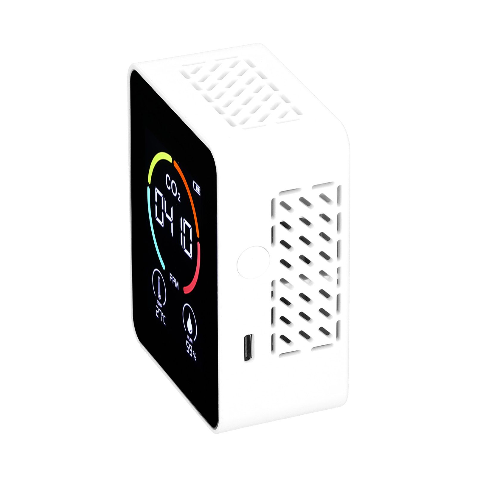 Carbon Dioxide Detector Semiconductor USB Charging LCD Temperature Humidity view 9