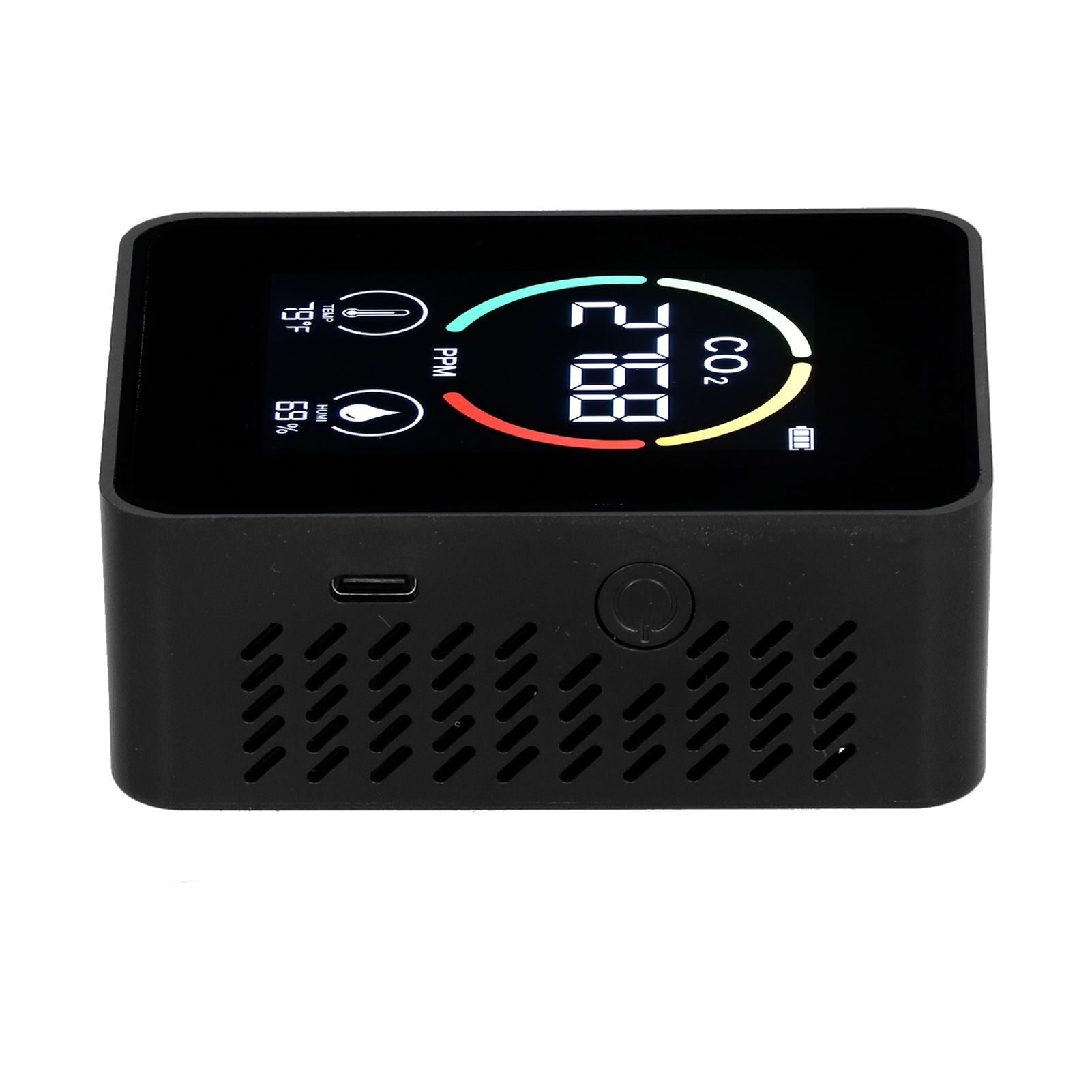 Carbon Dioxide Detector Semiconductor USB Charging LCD Temperature Humidity view 6