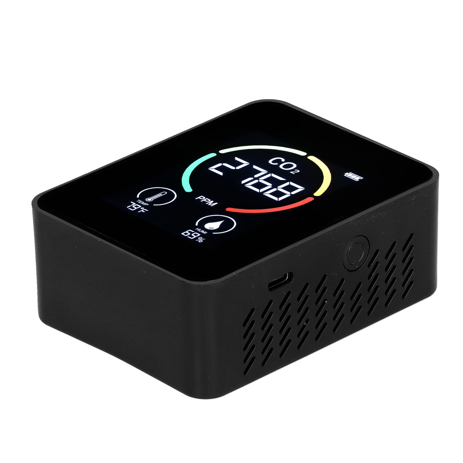 Carbon Dioxide Detector Semiconductor USB Charging LCD Temperature Humidity view 7