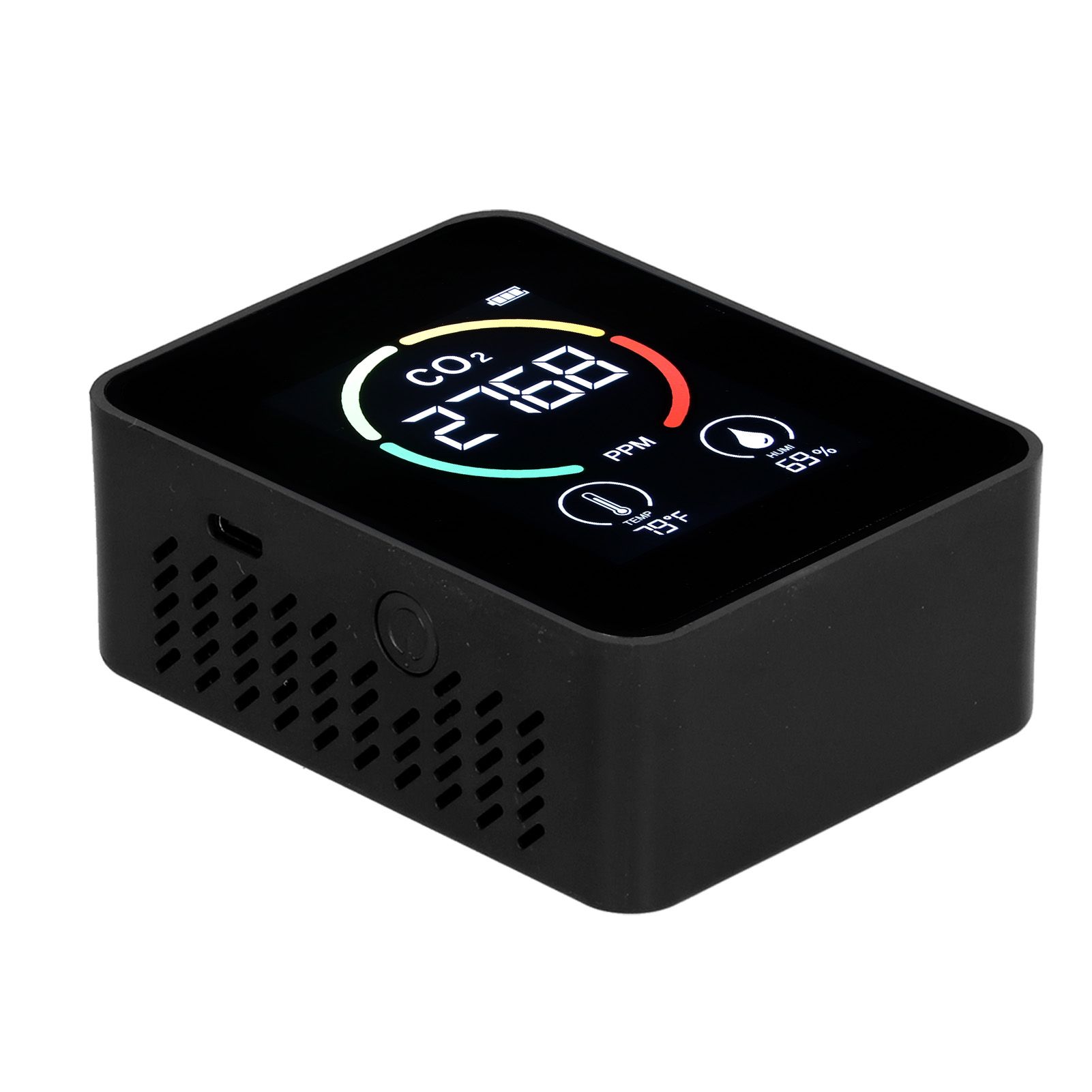 Carbon Dioxide Detector Semiconductor USB Charging LCD Temperature Humidity view 8