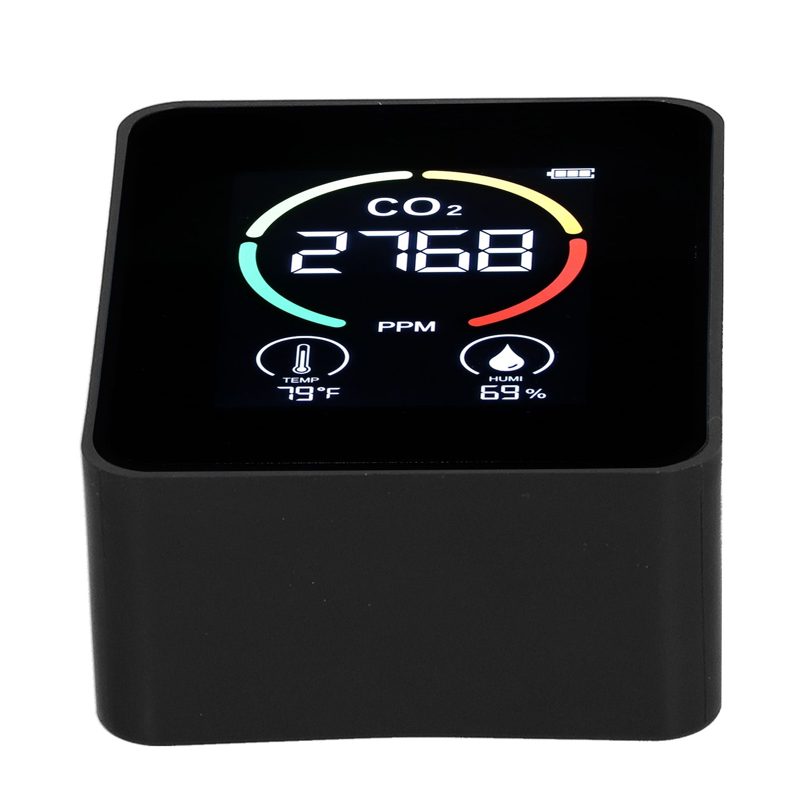 Carbon Dioxide Detector Semiconductor USB Charging LCD Temperature Humidity view 9