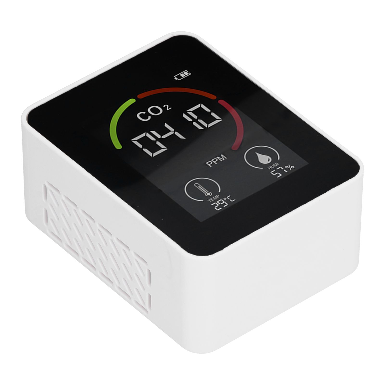 Smart Carbon Dioxide Detector USB Charging Infrared Temperature Humidity Air view 3