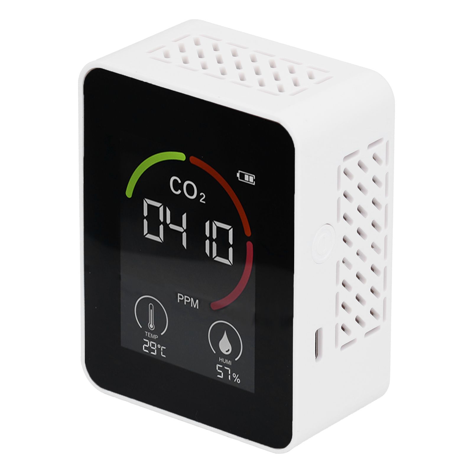 Smart Carbon Dioxide Detector USB Charging Infrared Temperature Humidity Air view 8