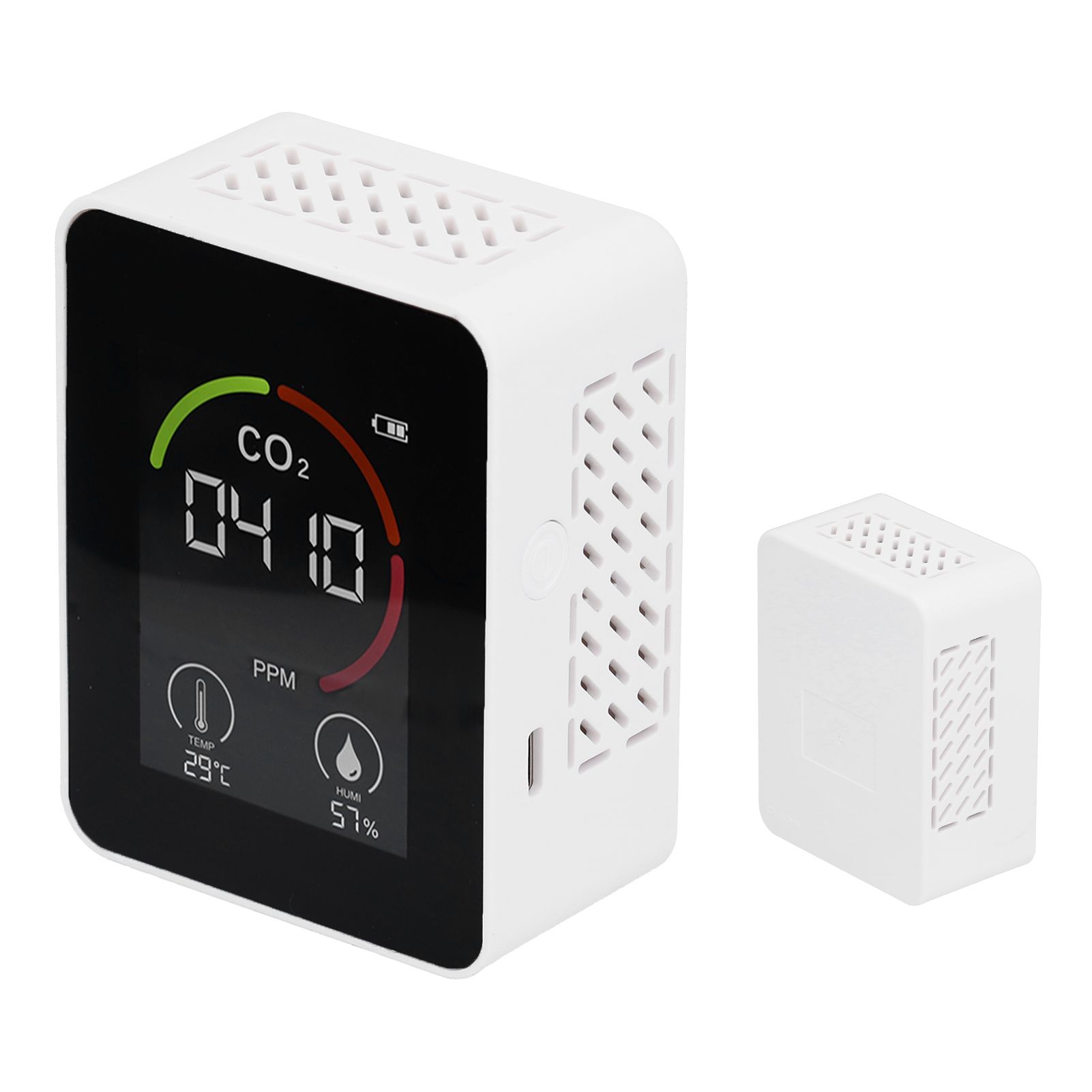 Smart Carbon Dioxide Detector USB Charging Infrared Temperature Humidity Air view 9
