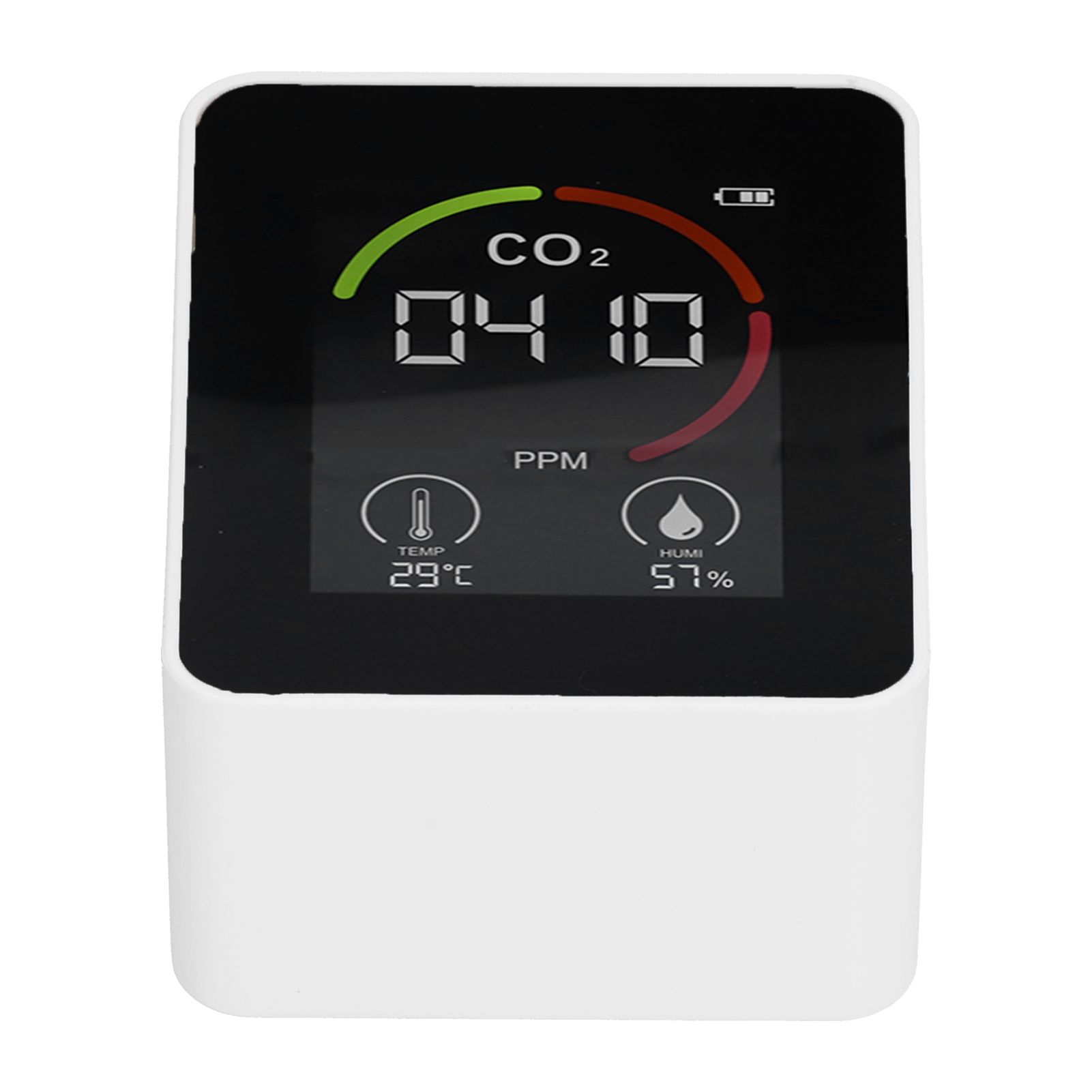 Smart Carbon Dioxide Detector USB Charging Infrared Temperature Humidity Air view 10