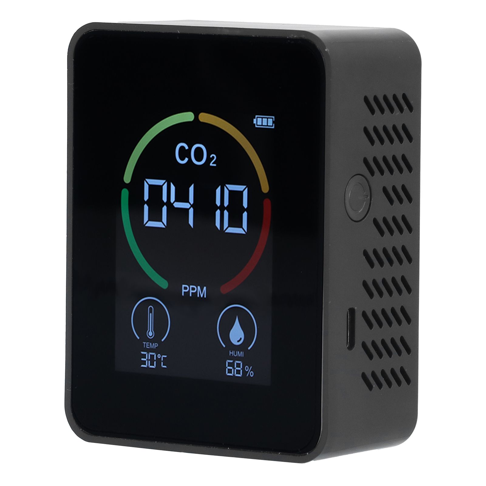 Smart Carbon Dioxide Detector USB Charging Infrared Temperature Humidity Air view 4