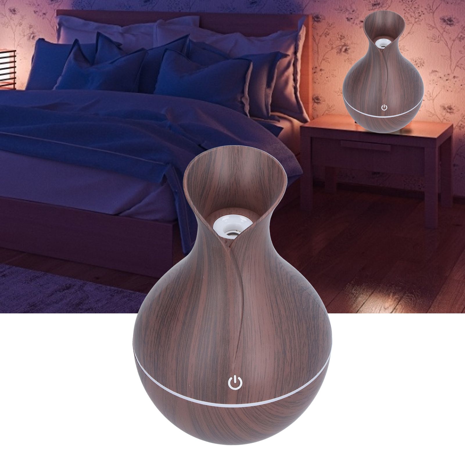 LED Ultrasonic Air Diffuser Aromatherapy Essential Oil Diffuser Noise view 11