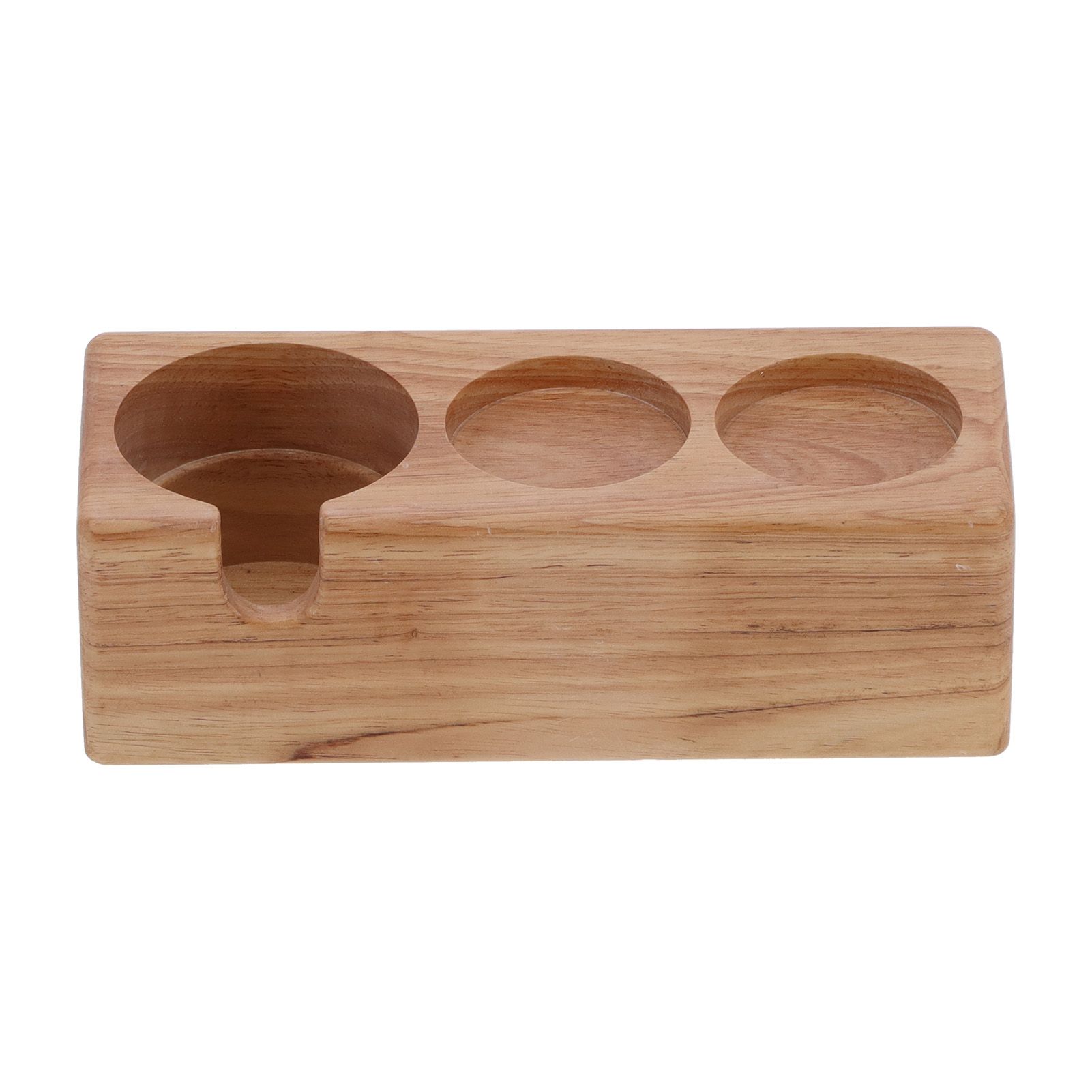 3‑Hole Composite Wood Coffee Handle Holder Rack Base Coffee Tamper Stand for view 2