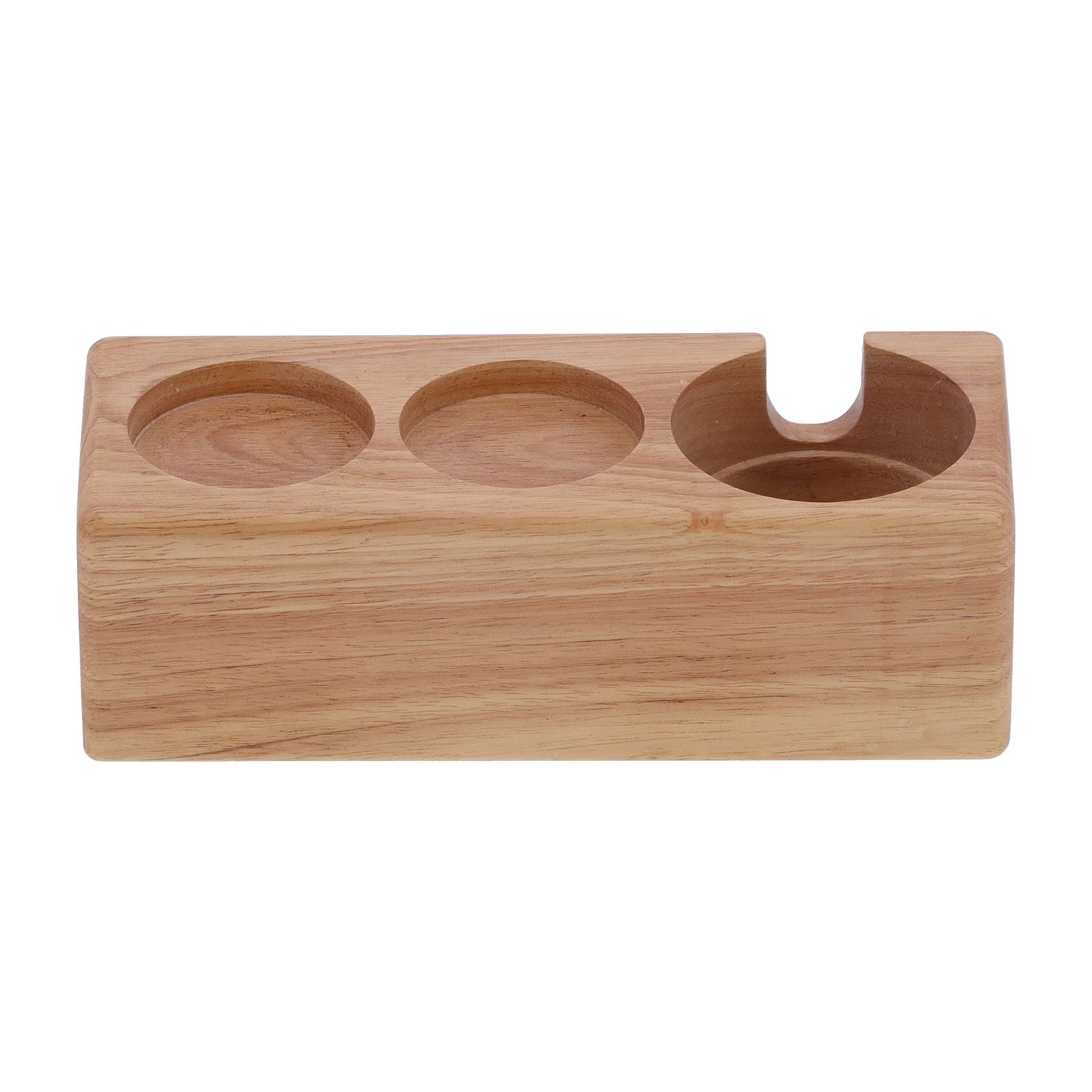 3‑Hole Composite Wood Coffee Handle Holder Rack Base Coffee Tamper Stand for view 3