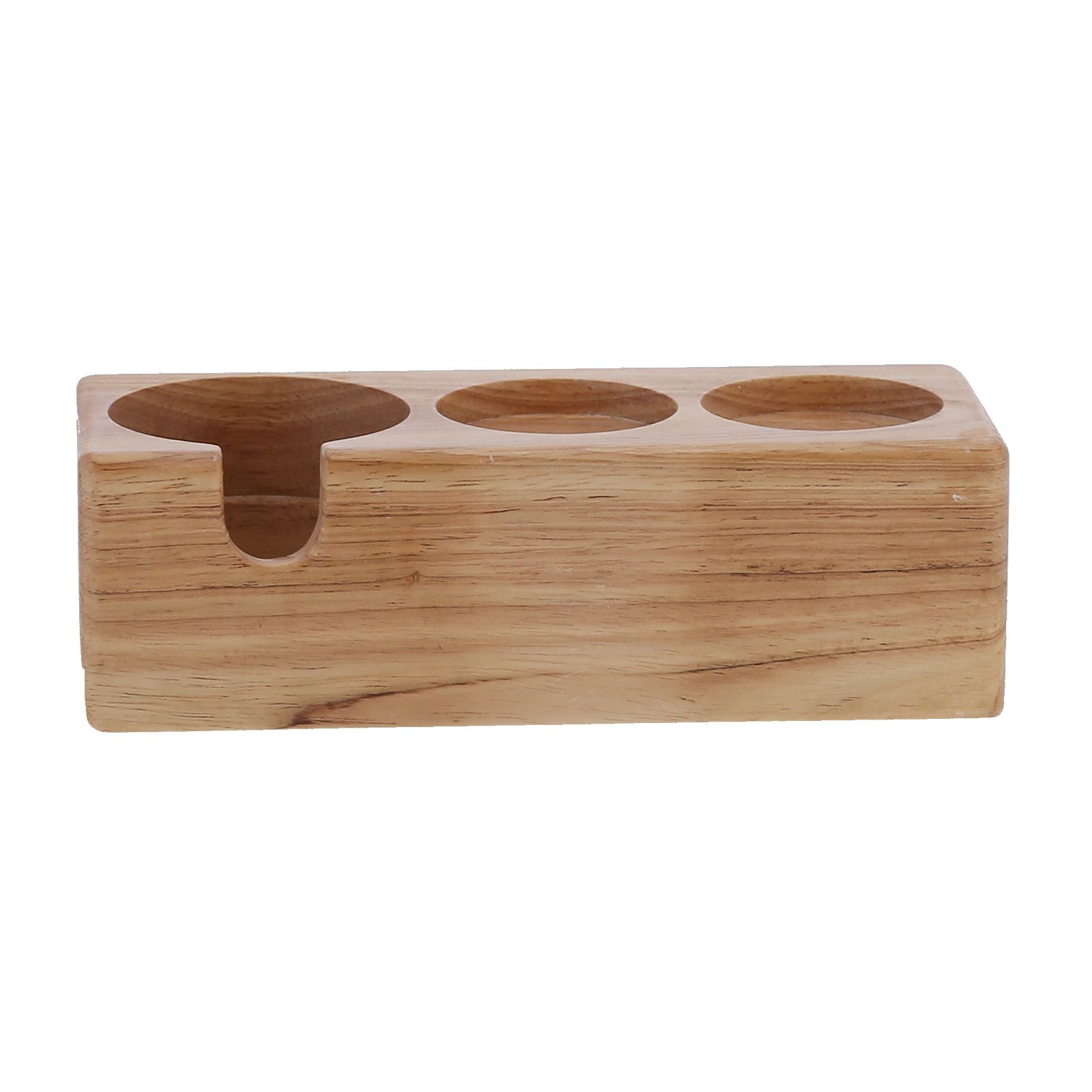 3‑Hole Composite Wood Coffee Handle Holder Rack Base Coffee Tamper Stand for view 6
