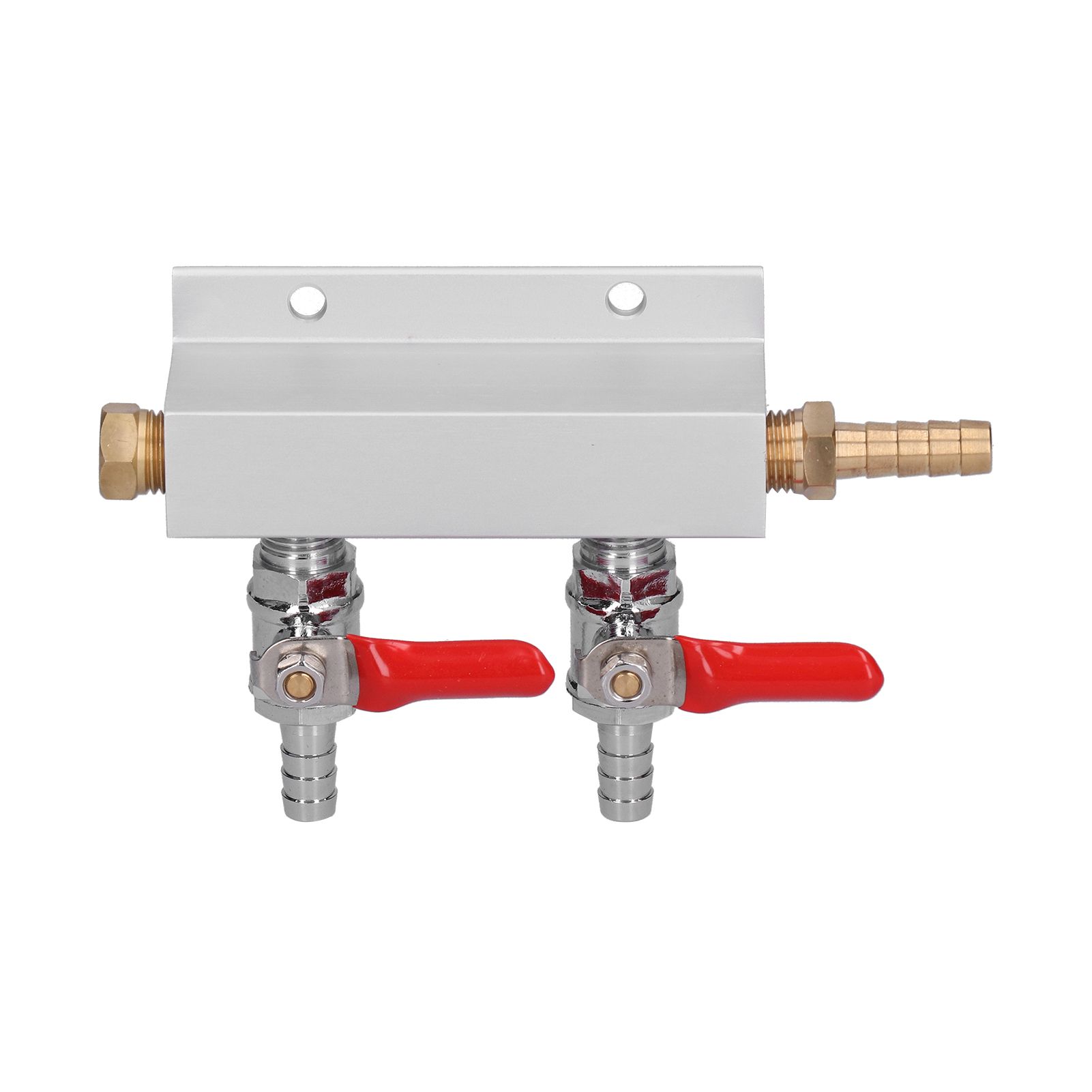 2 Way Gas Distribution CO2 Distributor Manifold With 5/16 Inch Beer Integrated view 2